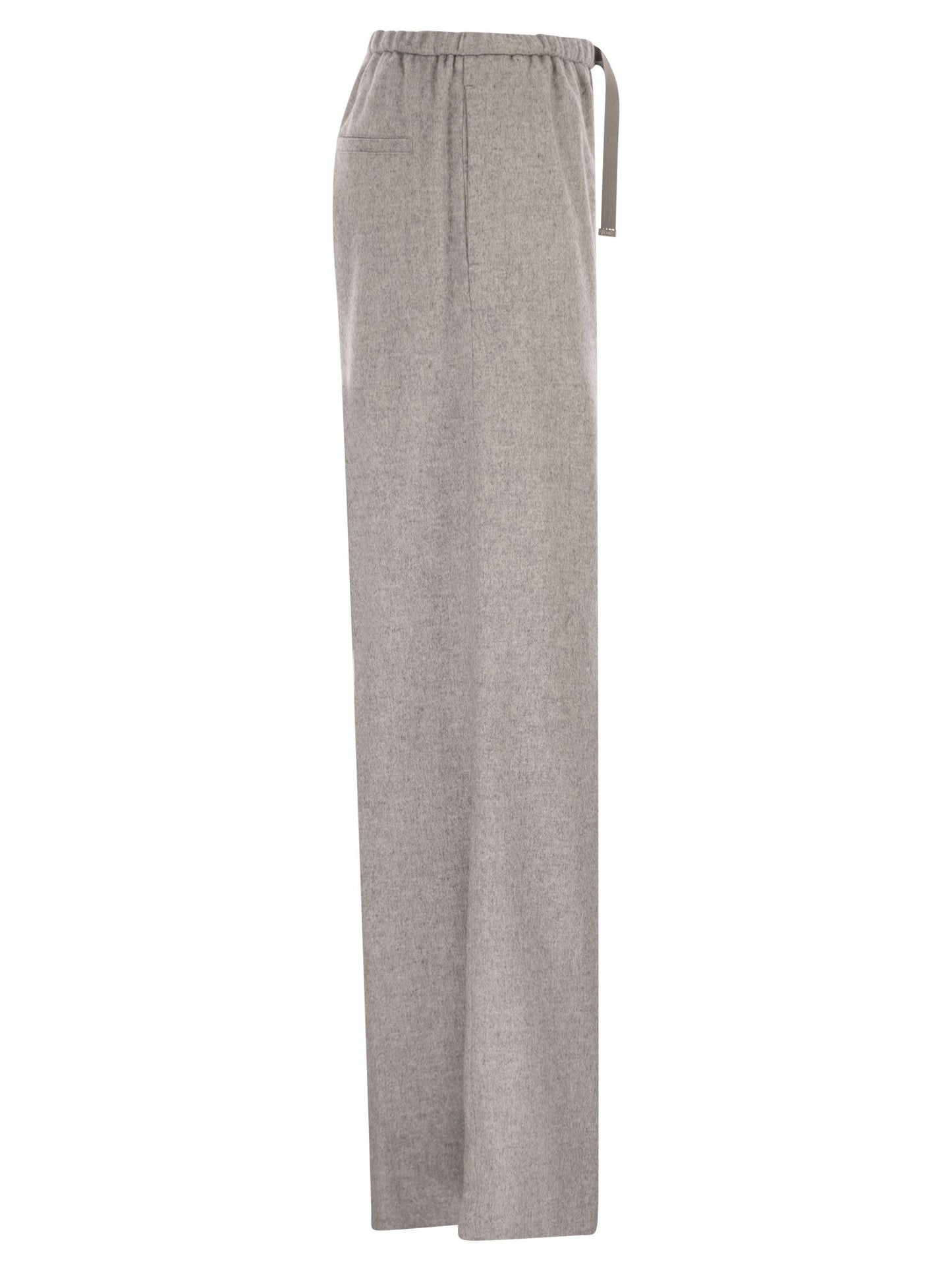 Herno Women Resort Trousers In Cashmere And Silk HERNO