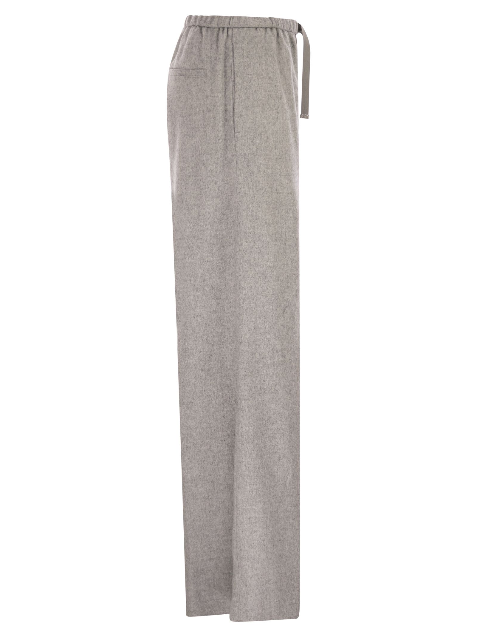 Herno Women Resort Trousers In Cashmere And Silk HERNO