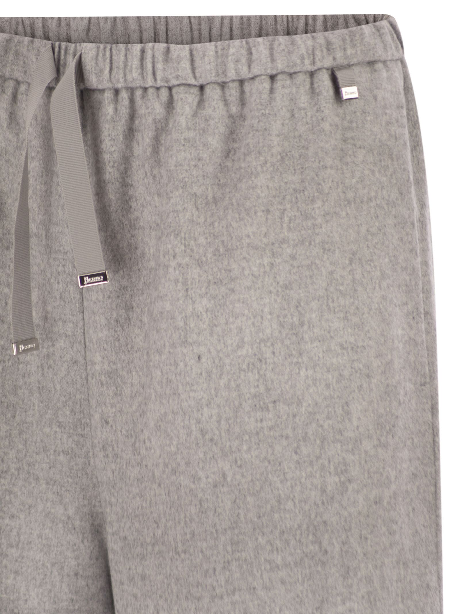 Herno Women Resort Trousers In Cashmere And Silk HERNO