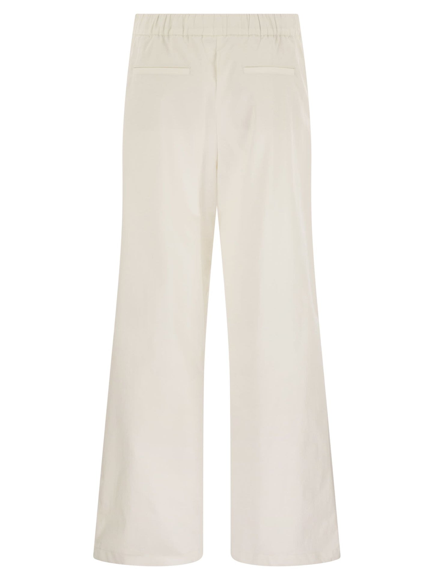 Herno Women Resort Cotton Trousers With Drawstring HERNO