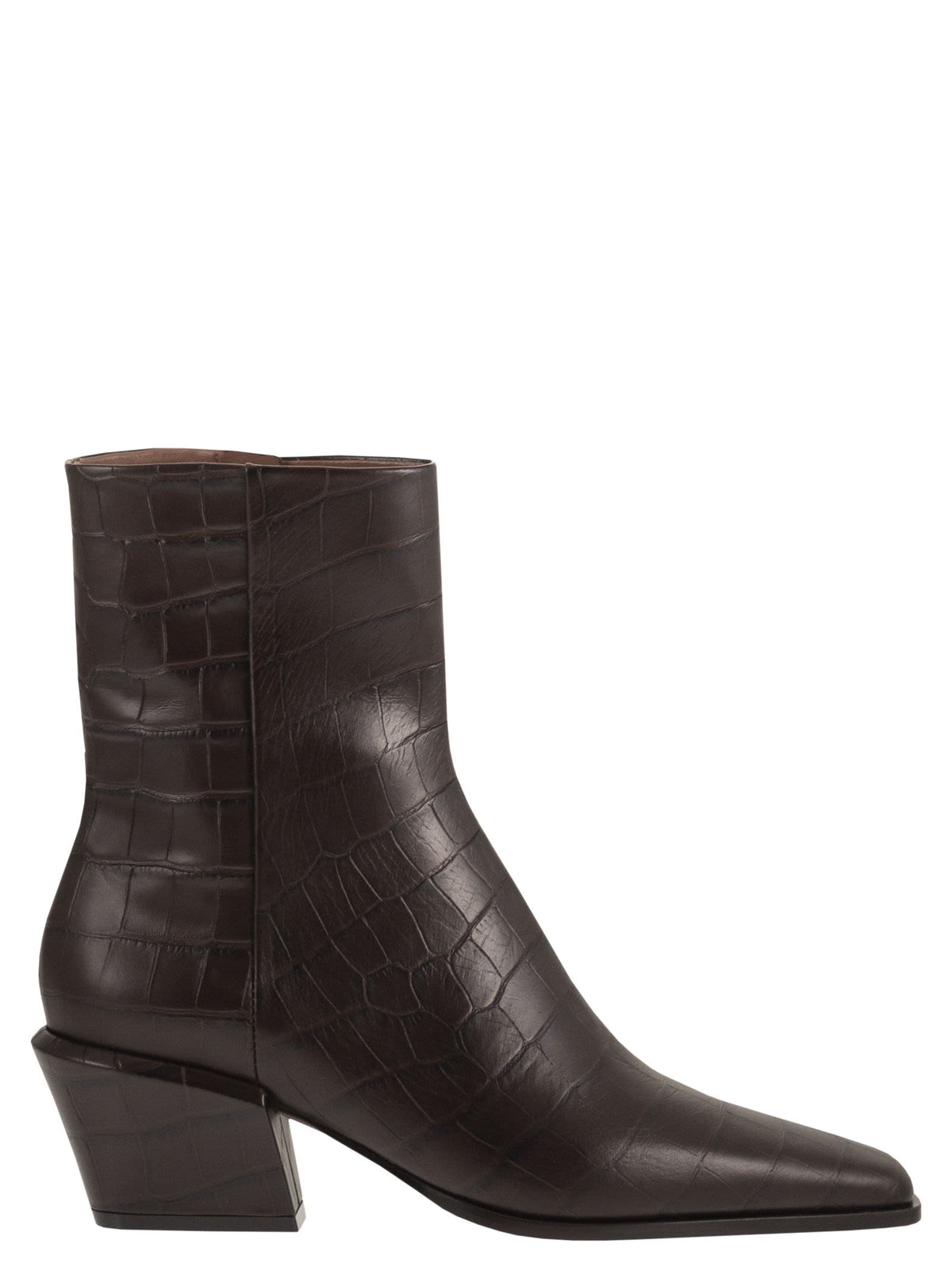 Paris Texas Women Bettina Ankle Boot 50 - Crocodile-Effect Calfskin Ankle Boots PARIS TEXAS