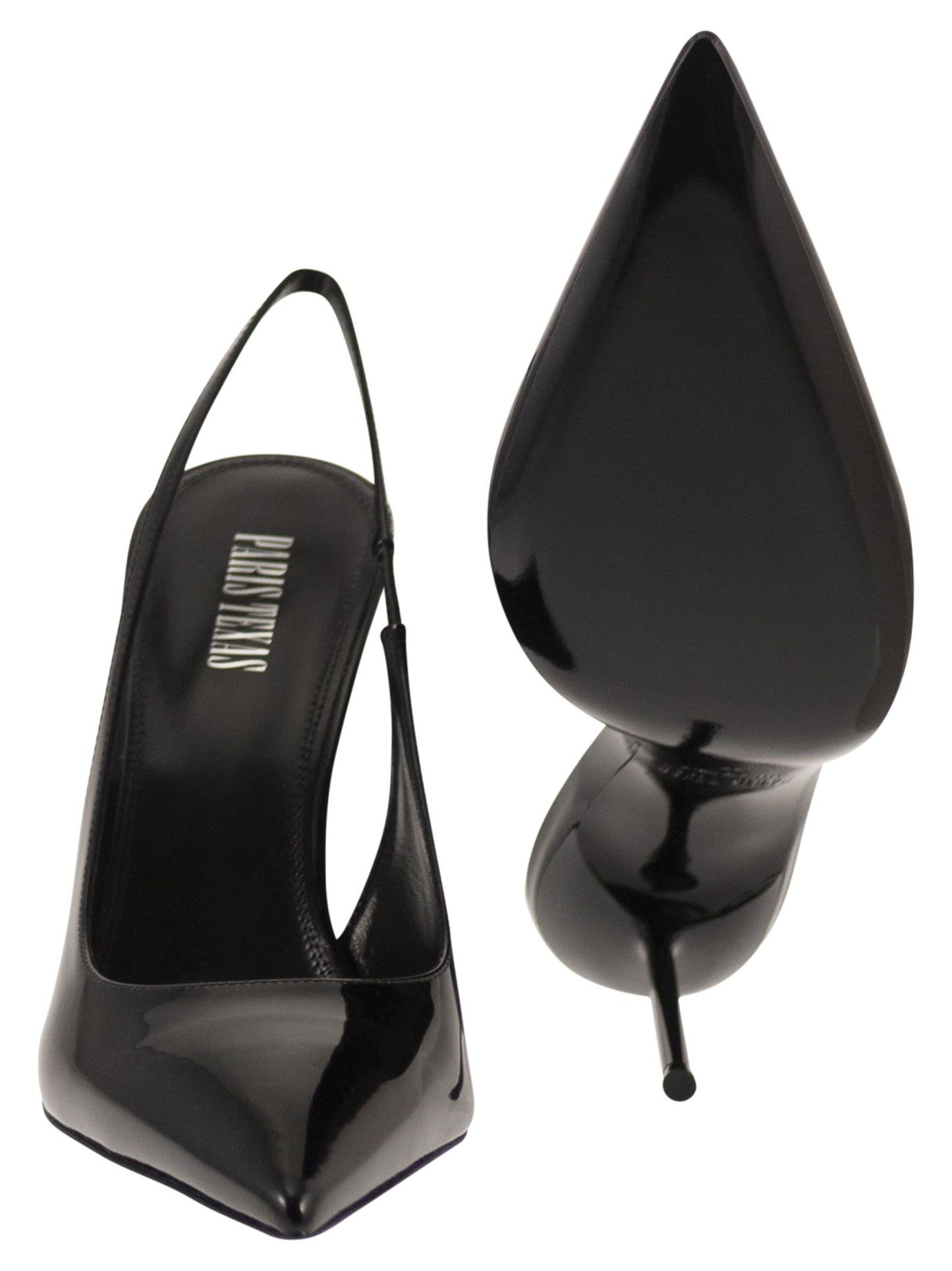 Paris Texas Women Lidia Slingback 105 - Patent Leather Slingback Pumps