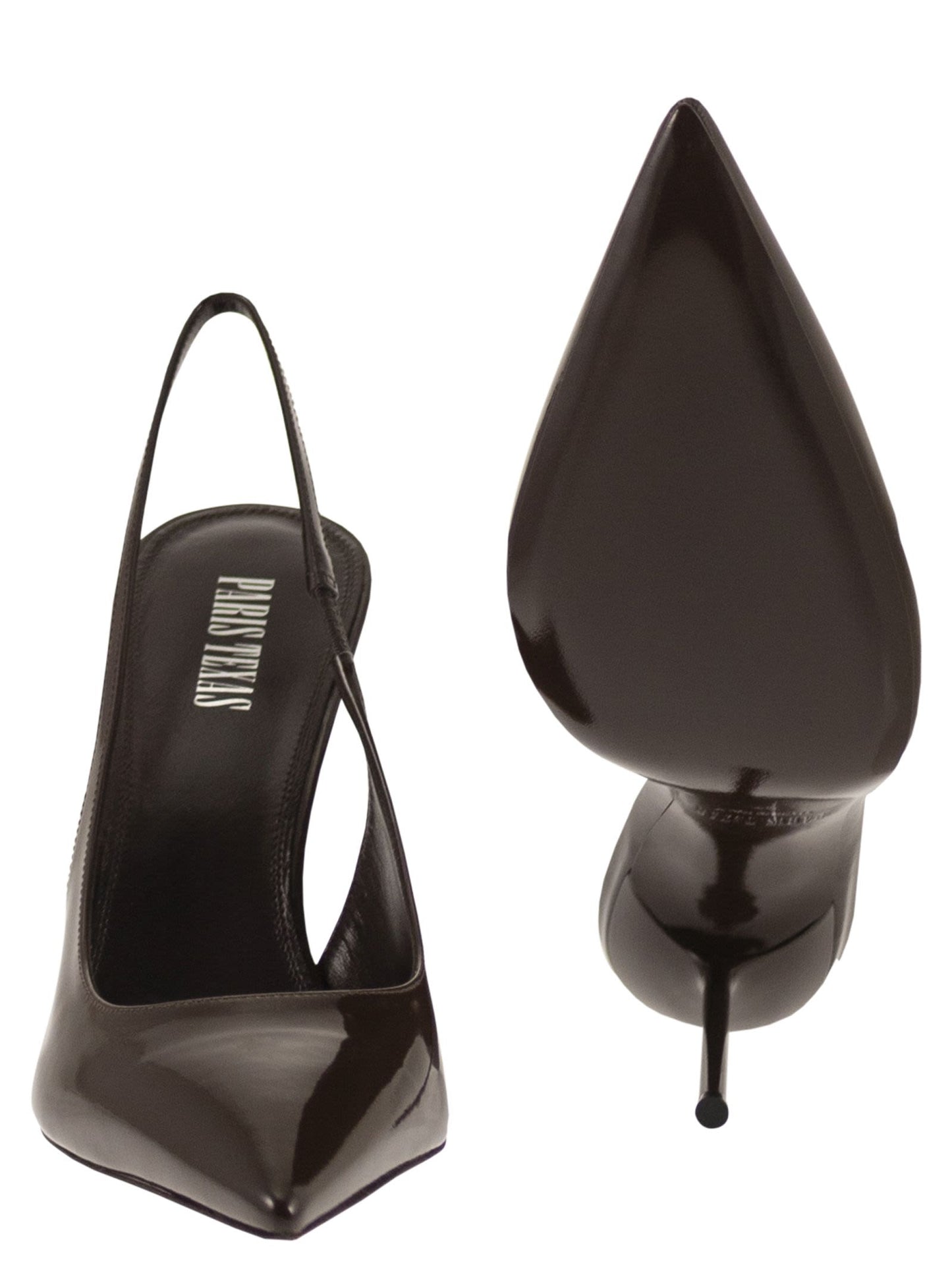 Paris Texas Women Lidia Slingback 105 - Patent Leather Slingback Pumps