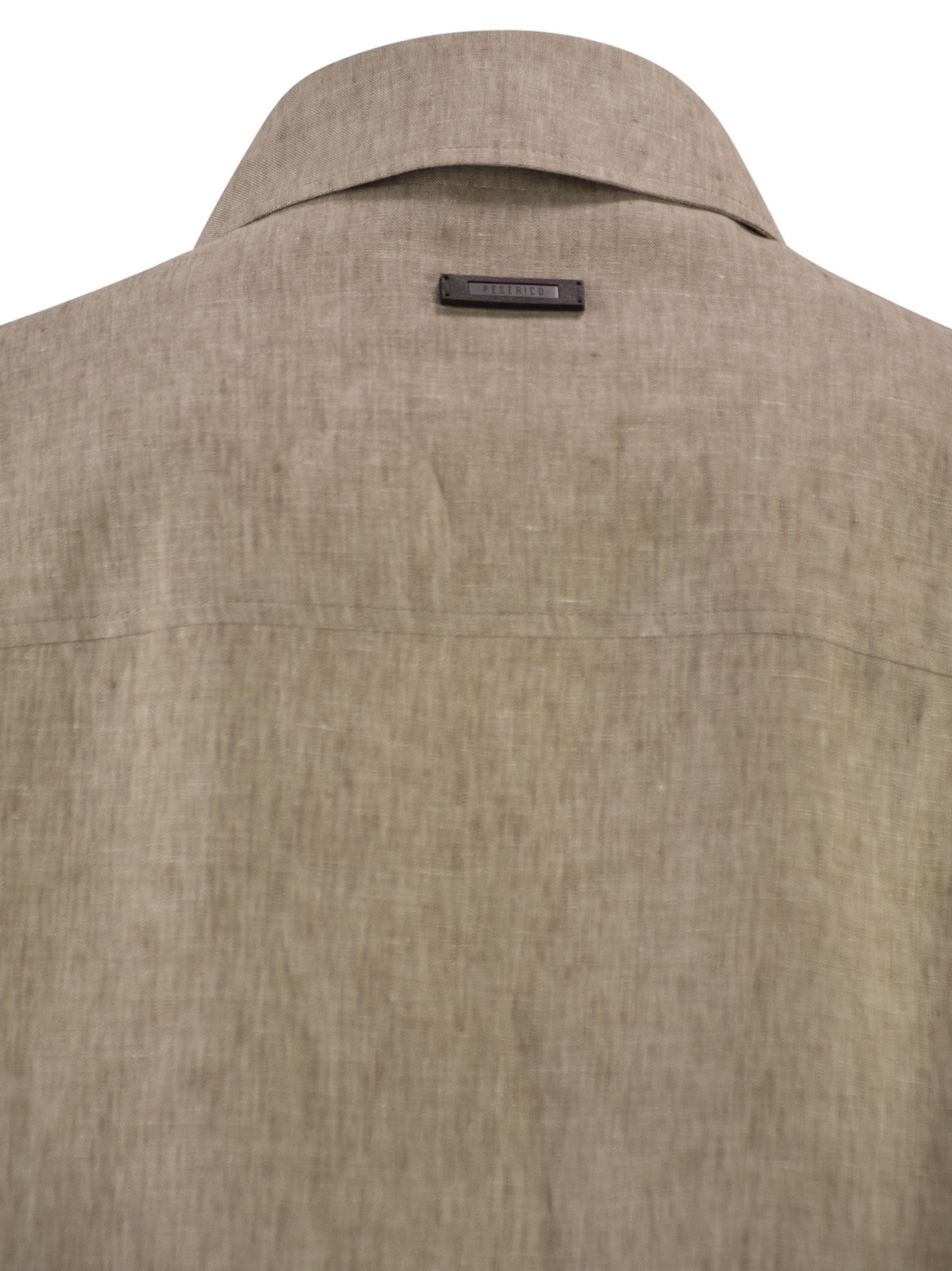 Peserico Men Lightweight Pure Linen Jacket With Patch Pockets PESERICO