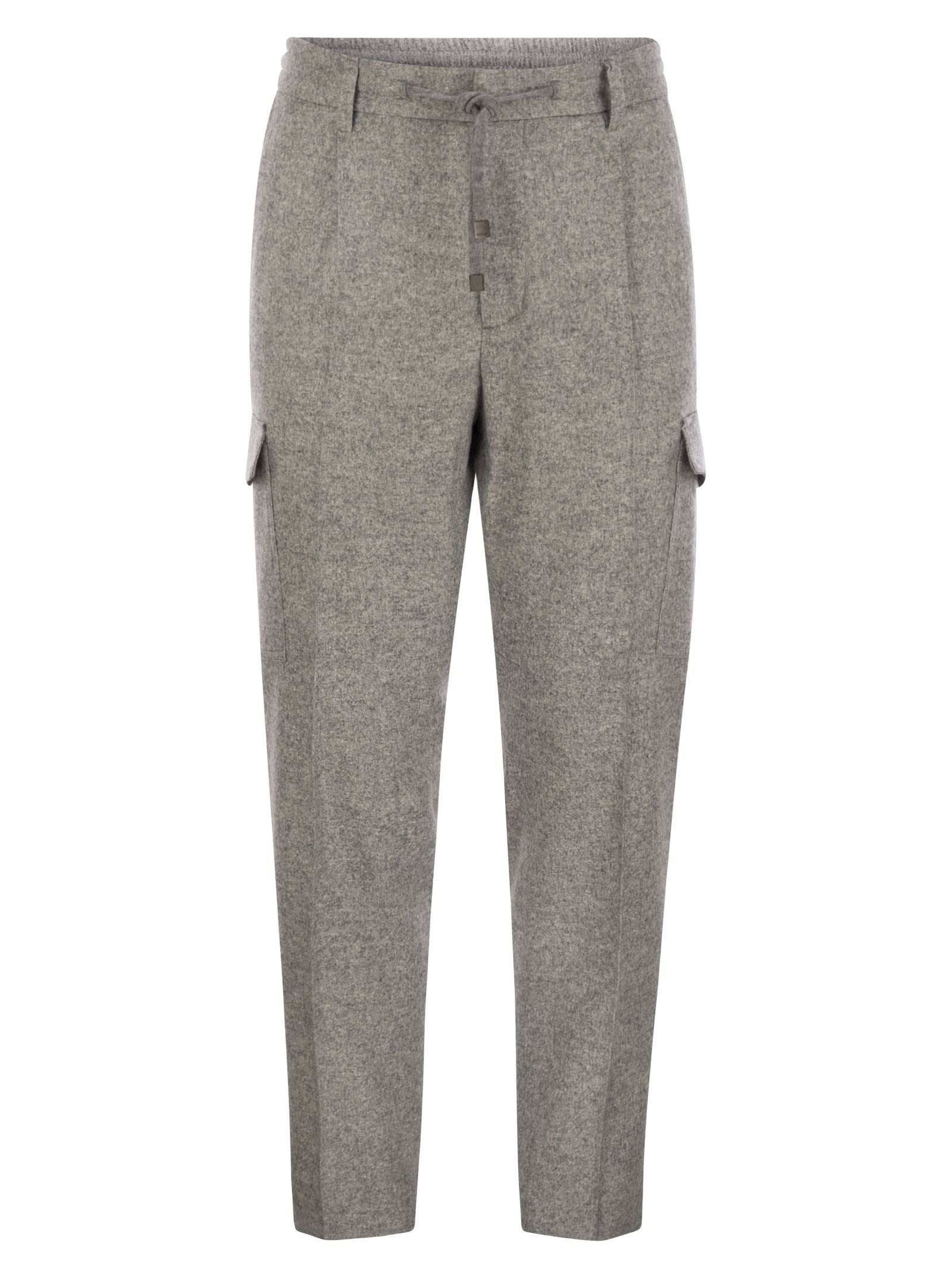 Peserico Men Wool, Silk And Cashmere Jogger Trousers PESERICO