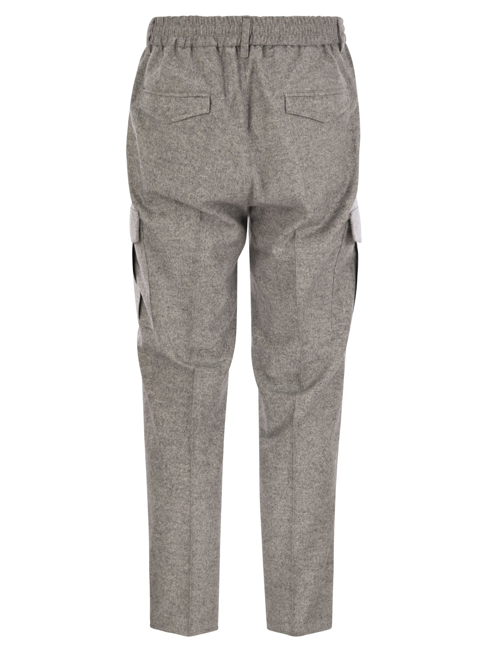 Peserico Men Wool, Silk And Cashmere Jogger Trousers PESERICO