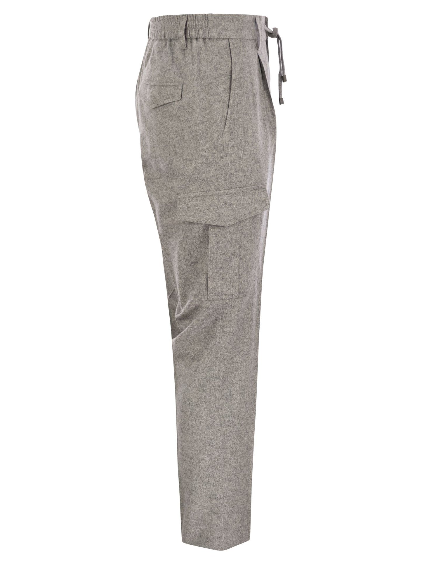 Peserico Men Wool, Silk And Cashmere Jogger Trousers PESERICO