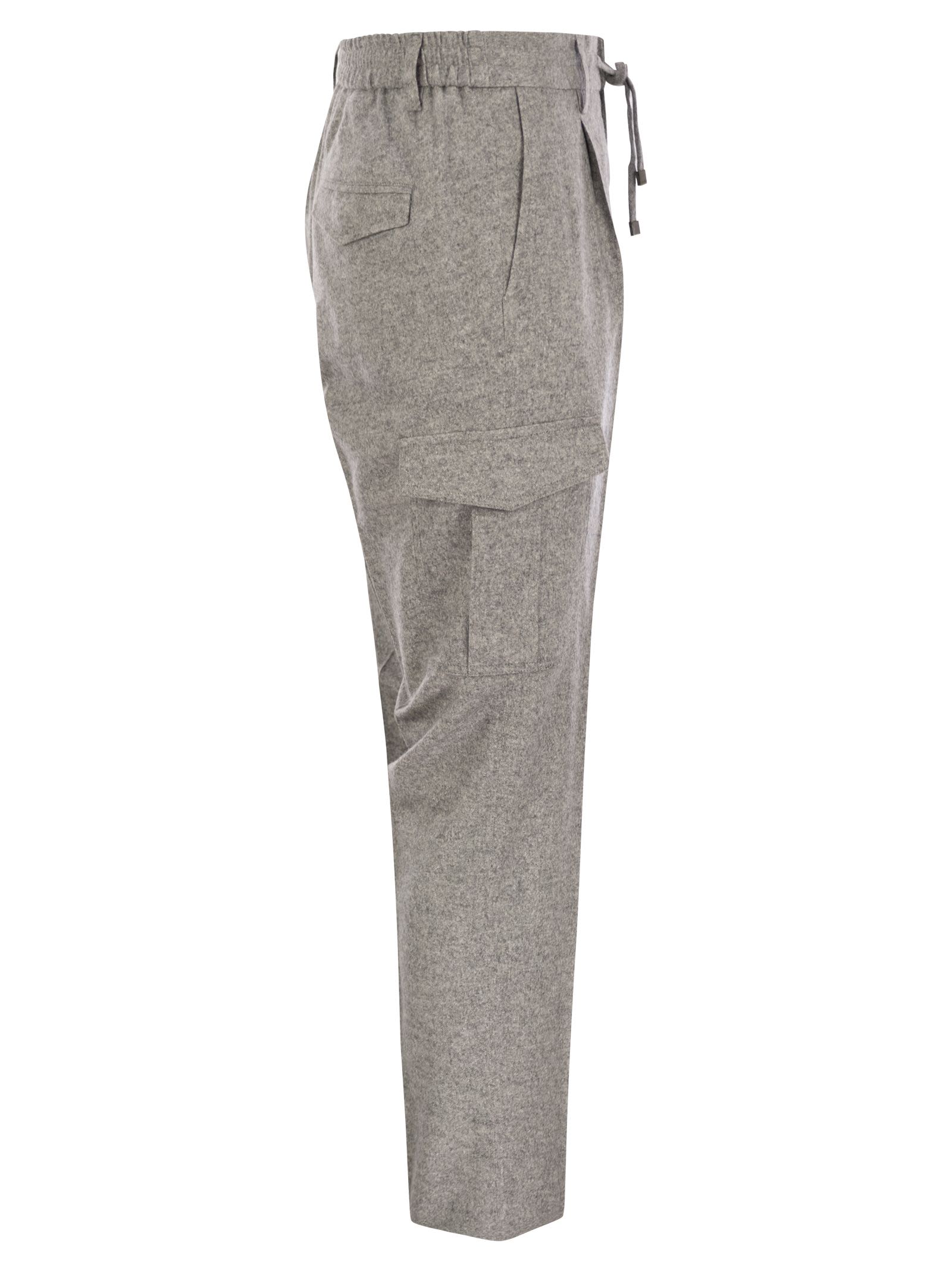 Peserico Men Wool, Silk And Cashmere Jogger Trousers PESERICO