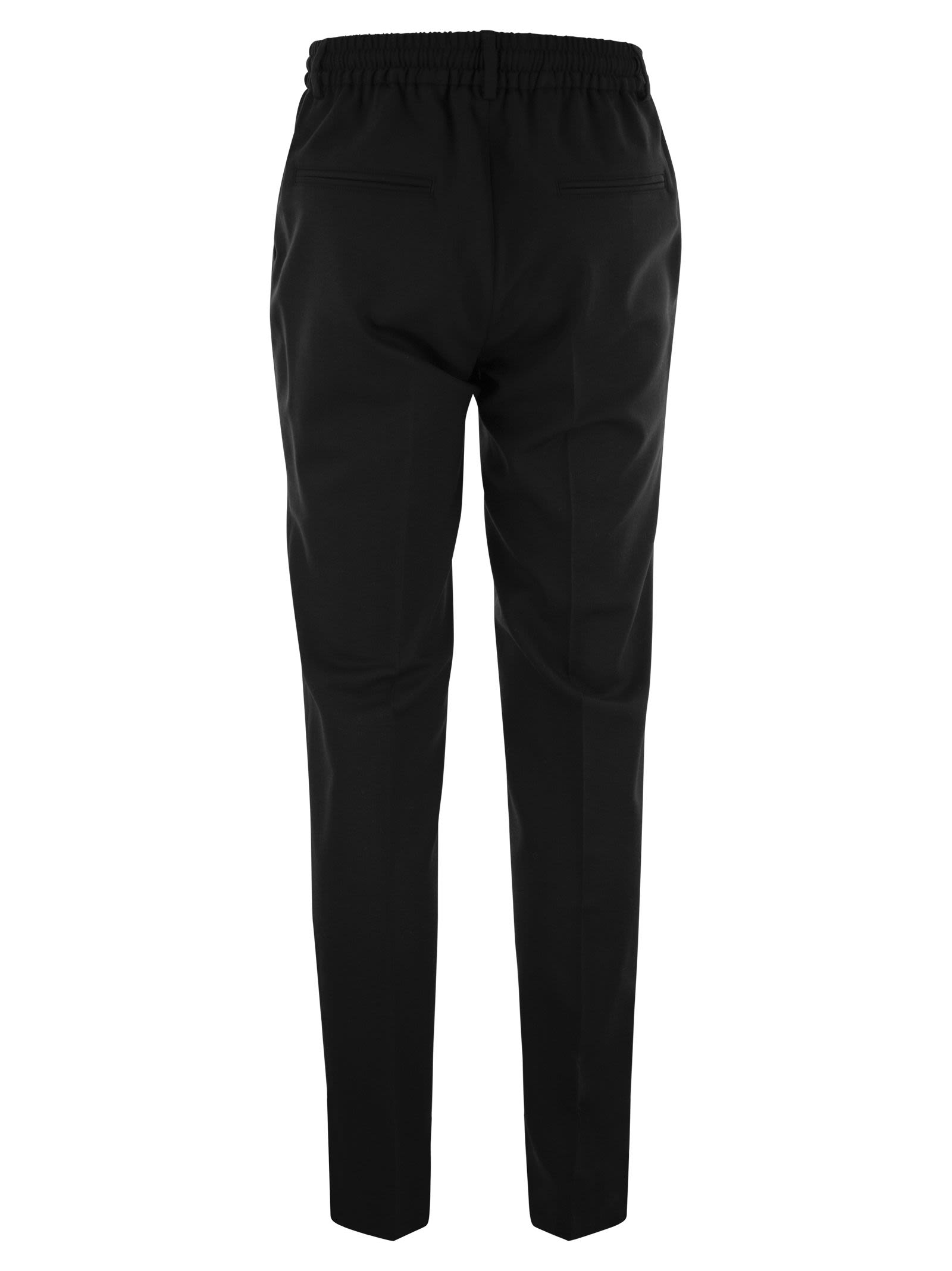 Peserico Men Wool-Blend Flannel Trousers PESERICO