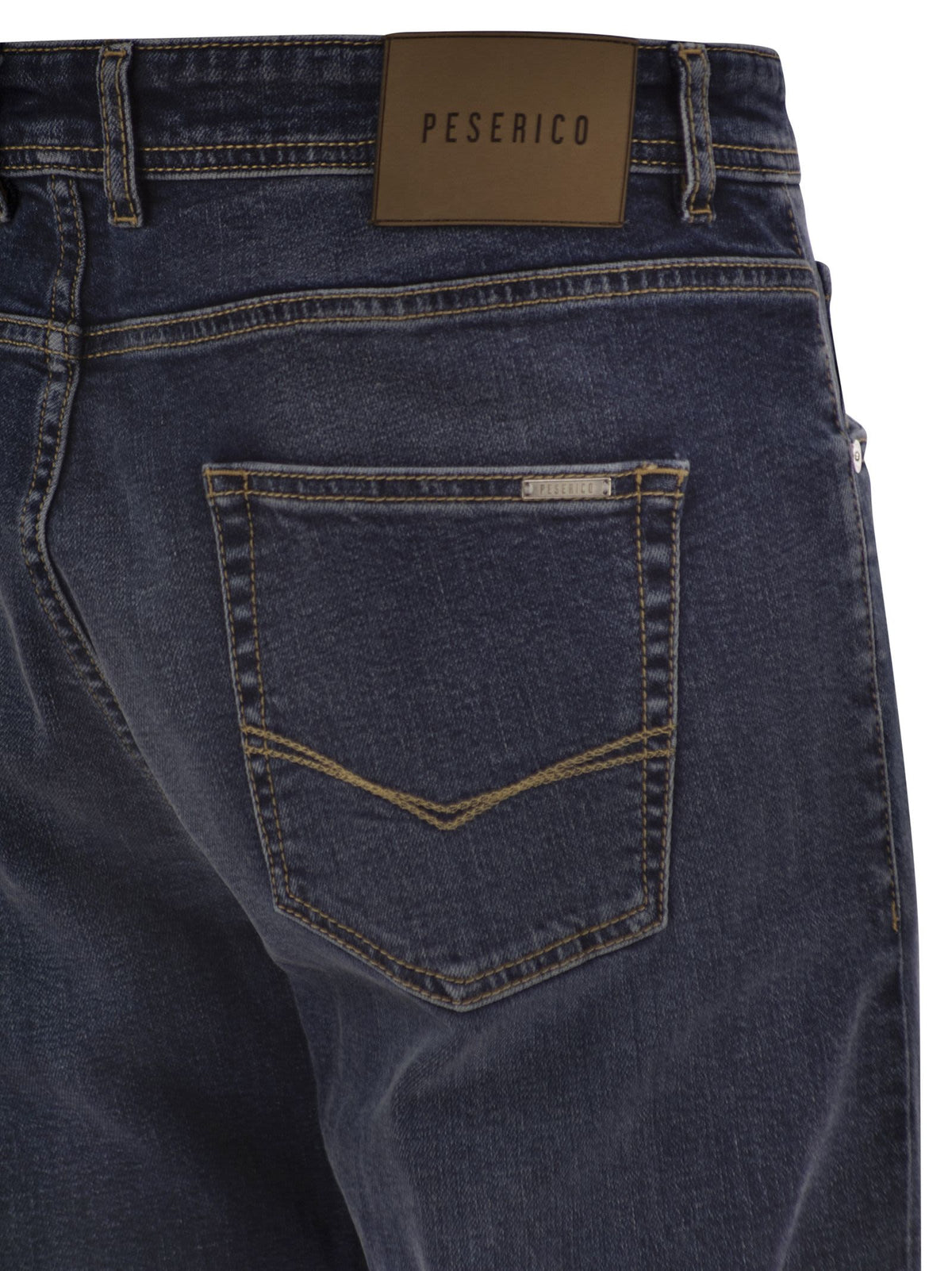 Peserico Men Straight Fit Stretch Denim Jeans PESERICO