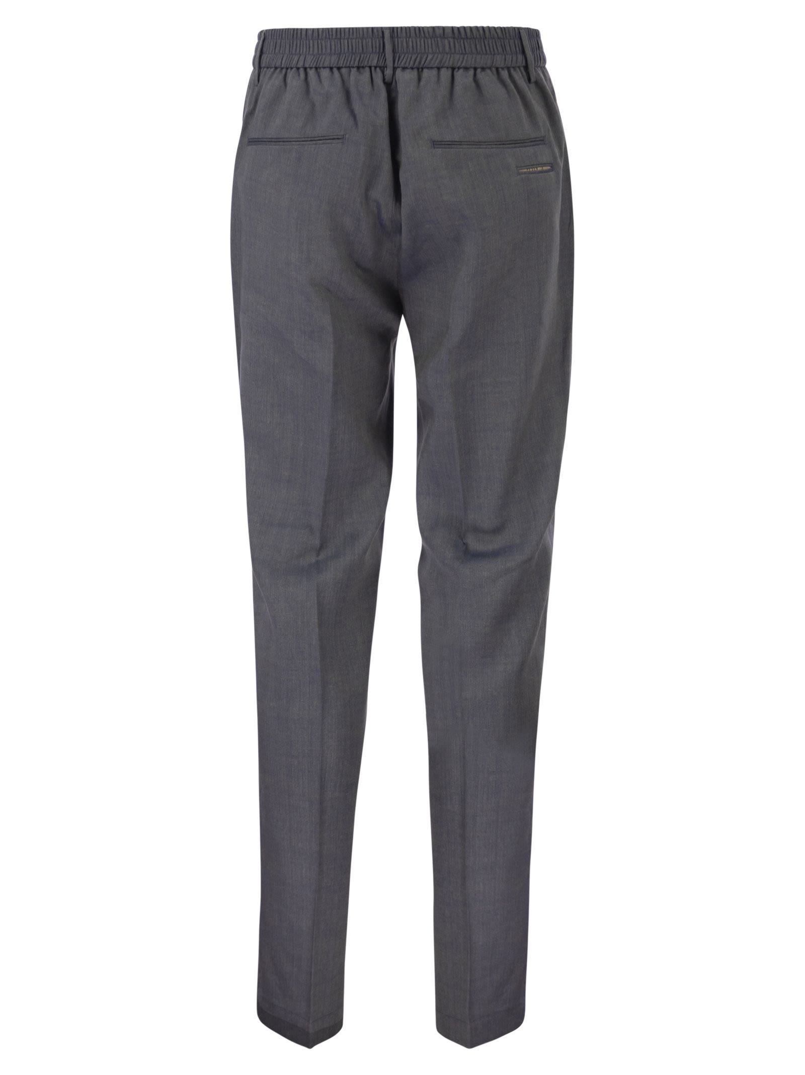 Peserico Men Linen And Wool Blend Tailored Trousers PESERICO