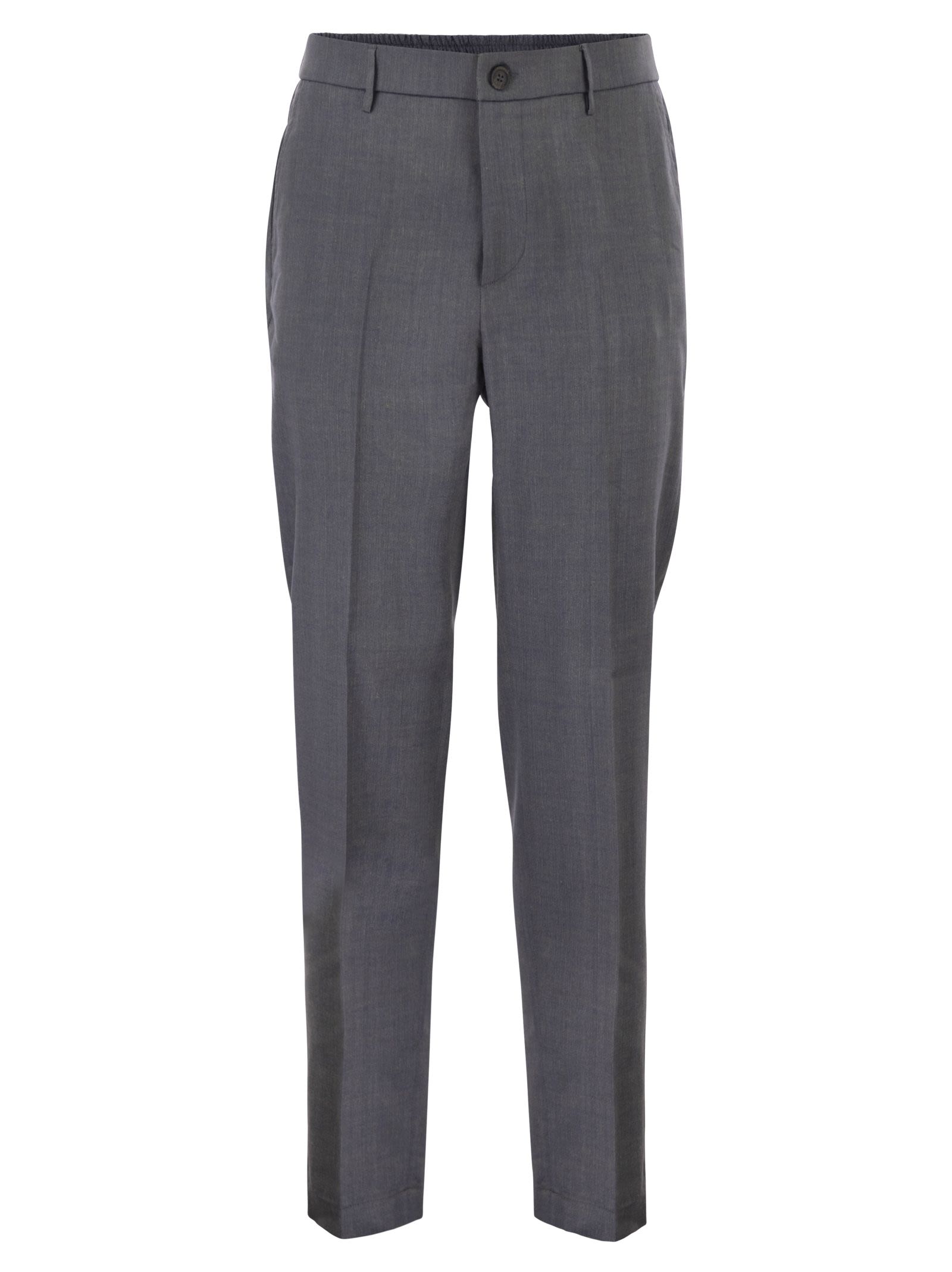 Peserico Men Linen And Wool Blend Tailored Trousers PESERICO