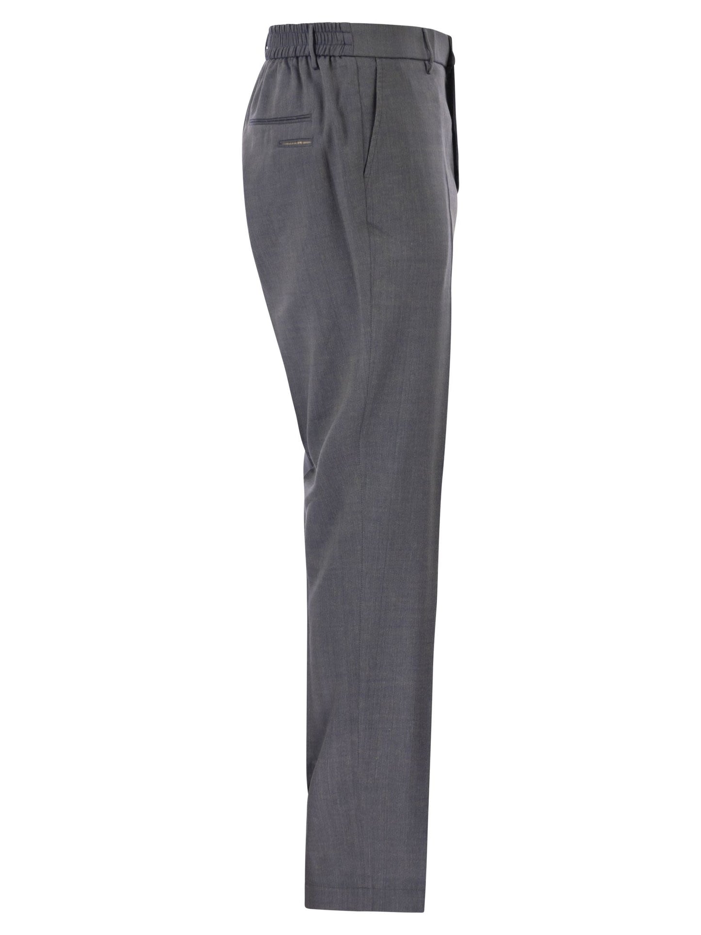 Peserico Men Linen And Wool Blend Tailored Trousers PESERICO