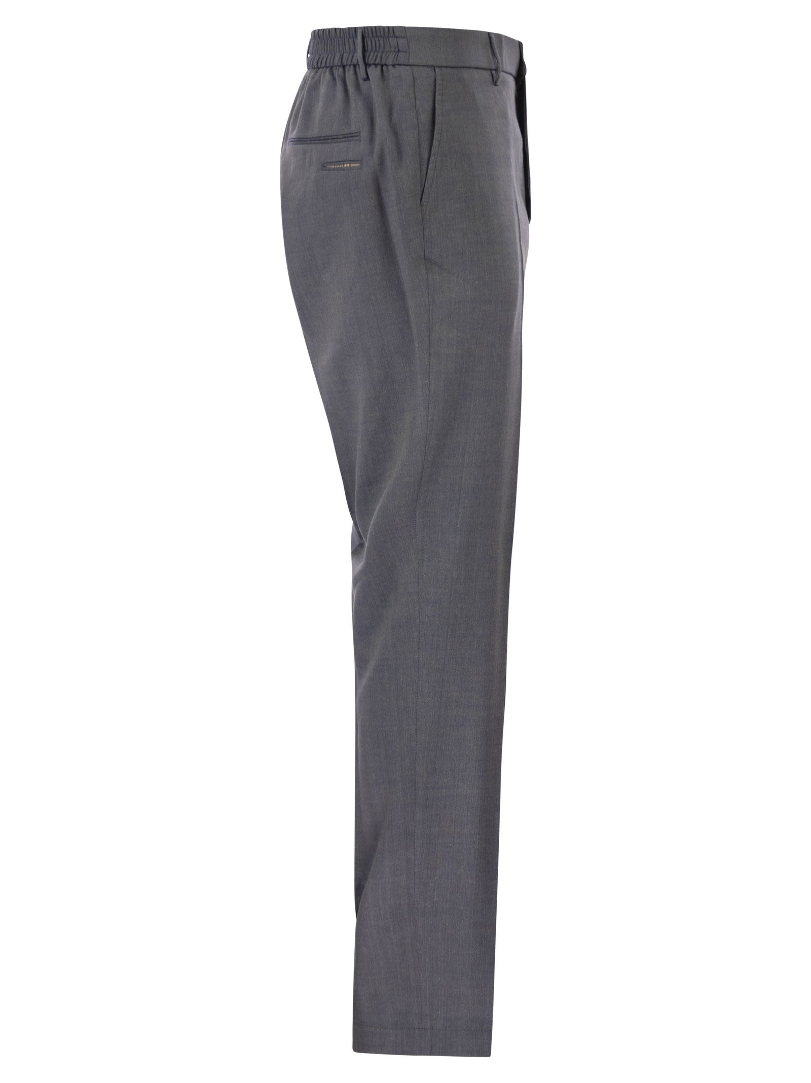 Peserico Men Linen And Wool Blend Tailored Trousers PESERICO