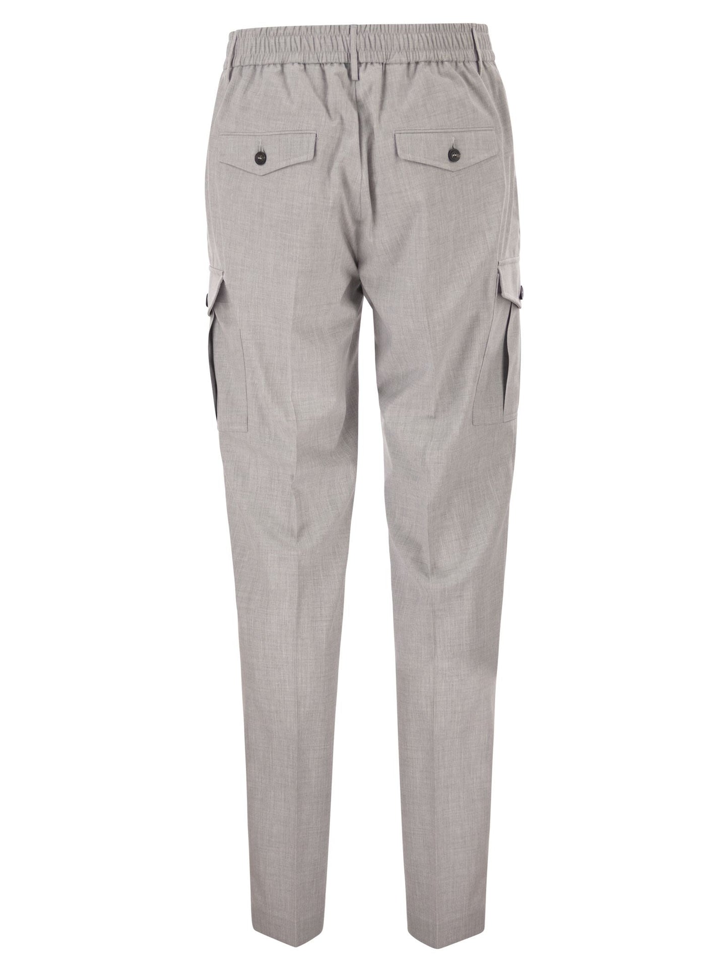 Peserico Men Tailored Cargo Trousers In Stretch Technical Fabric PESERICO
