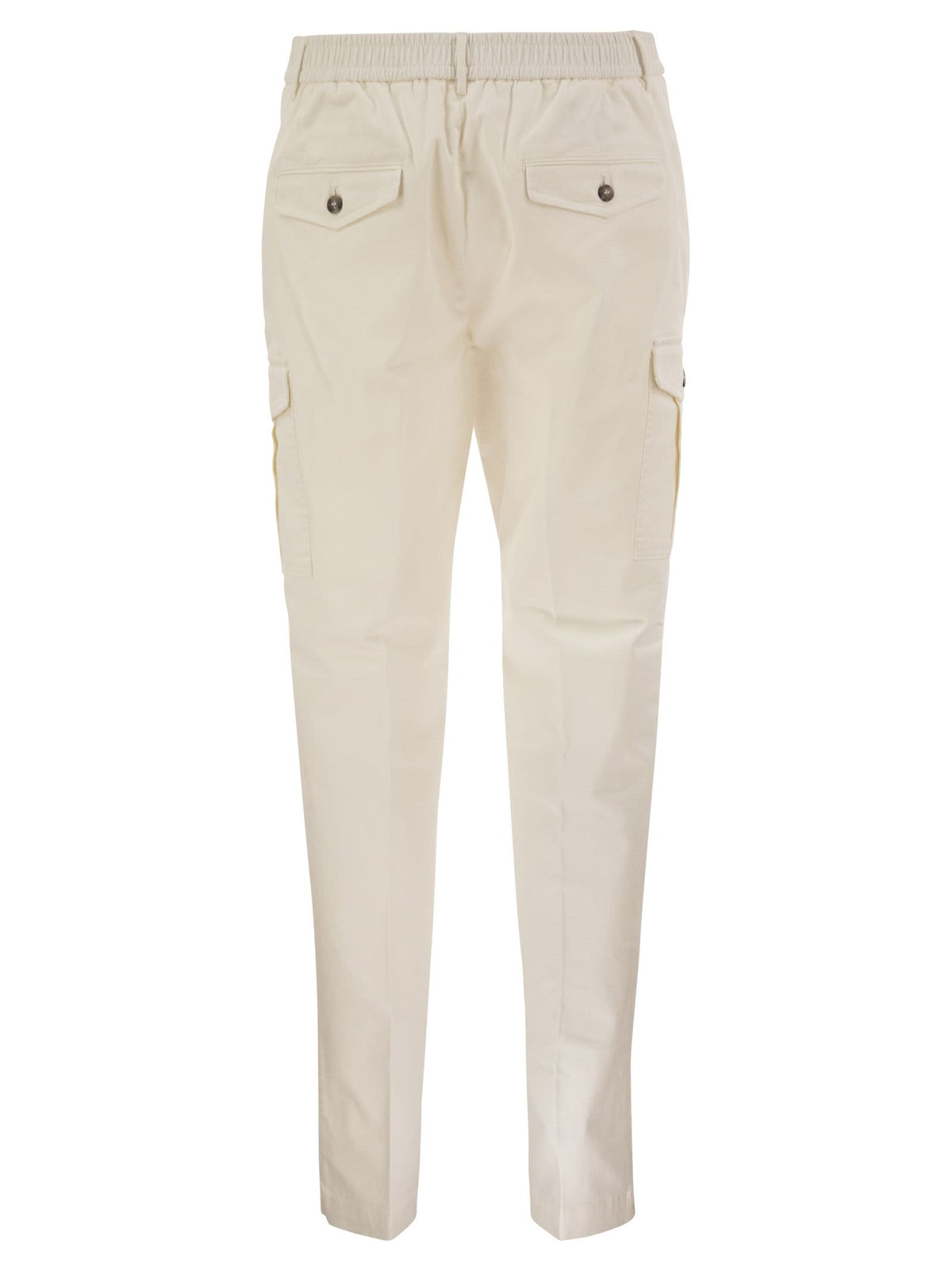 Peserico Men Stretch Cotton Cargo Trousers PESERICO