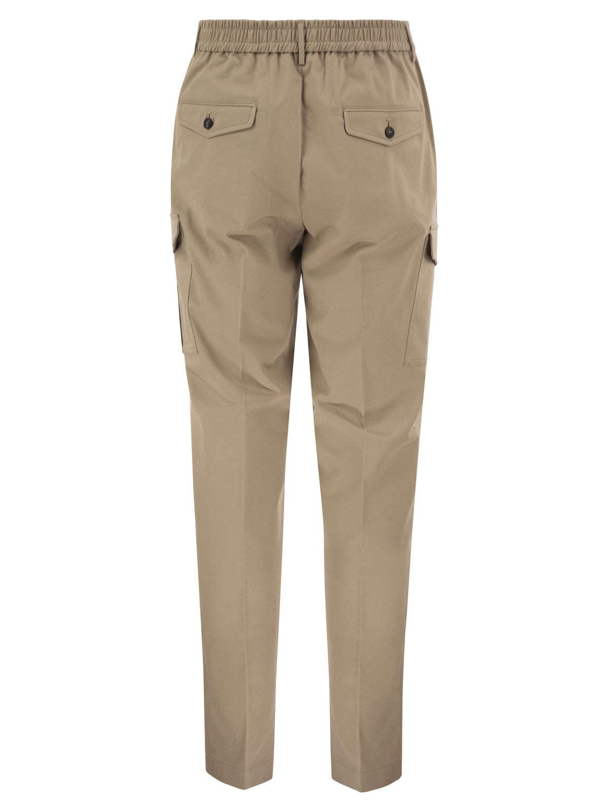Peserico Men Stretch Cotton Cargo Trousers PESERICO