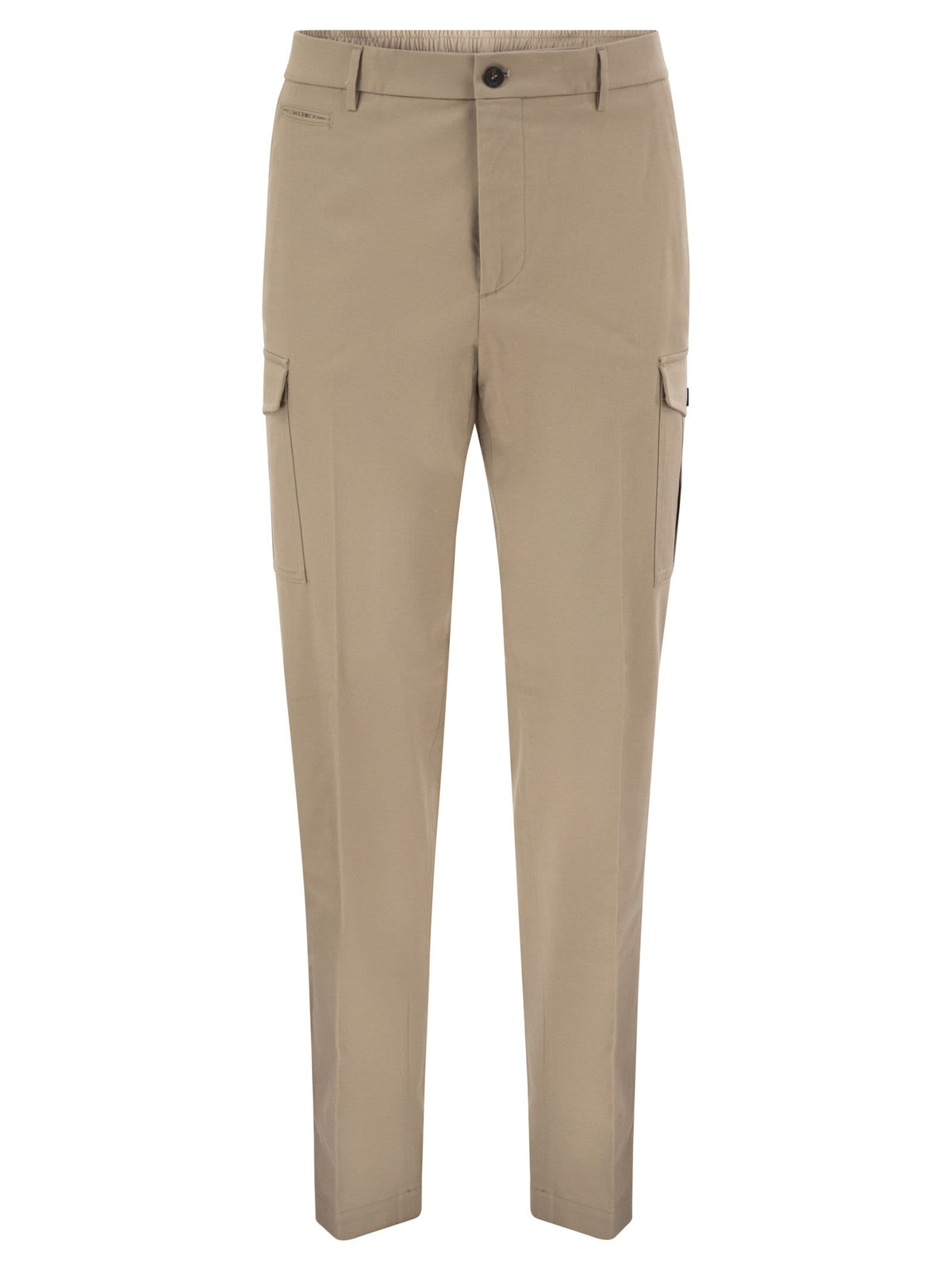 Peserico Men Stretch Cotton Cargo Trousers PESERICO