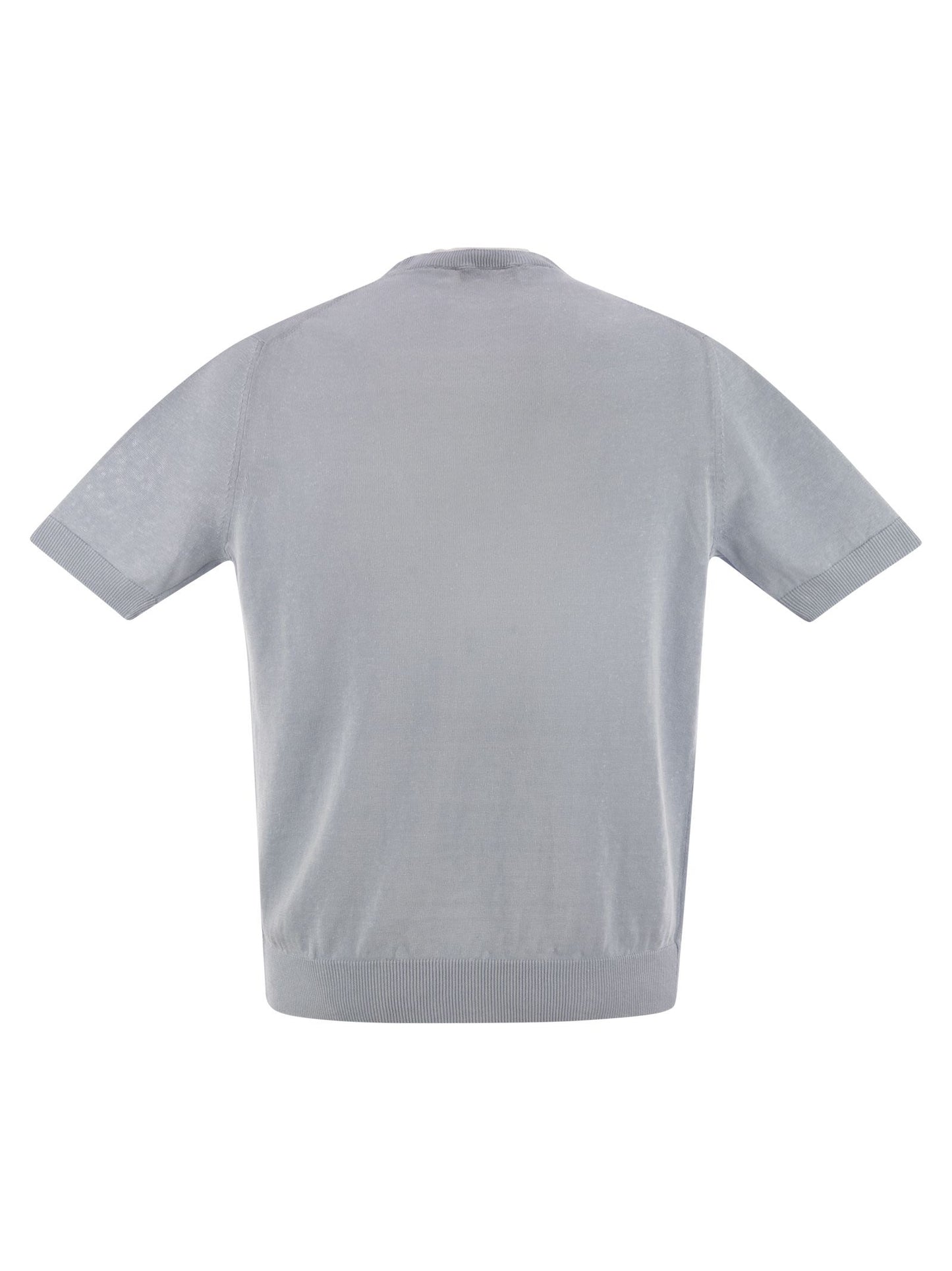 Peserico Men T-Shirt In Linen And Cotton Yarn PESERICO