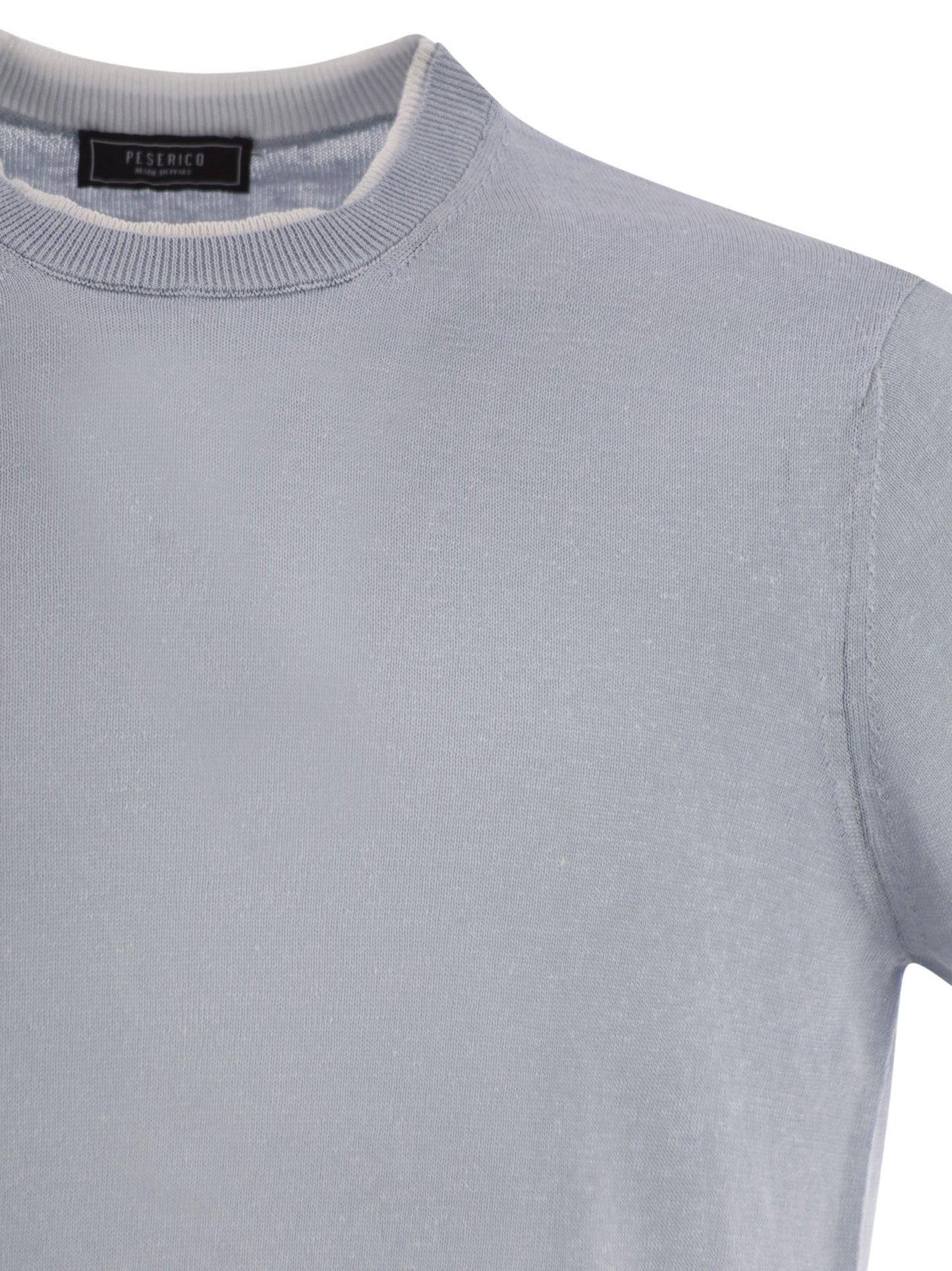 Peserico Men T-Shirt In Linen And Cotton Yarn PESERICO