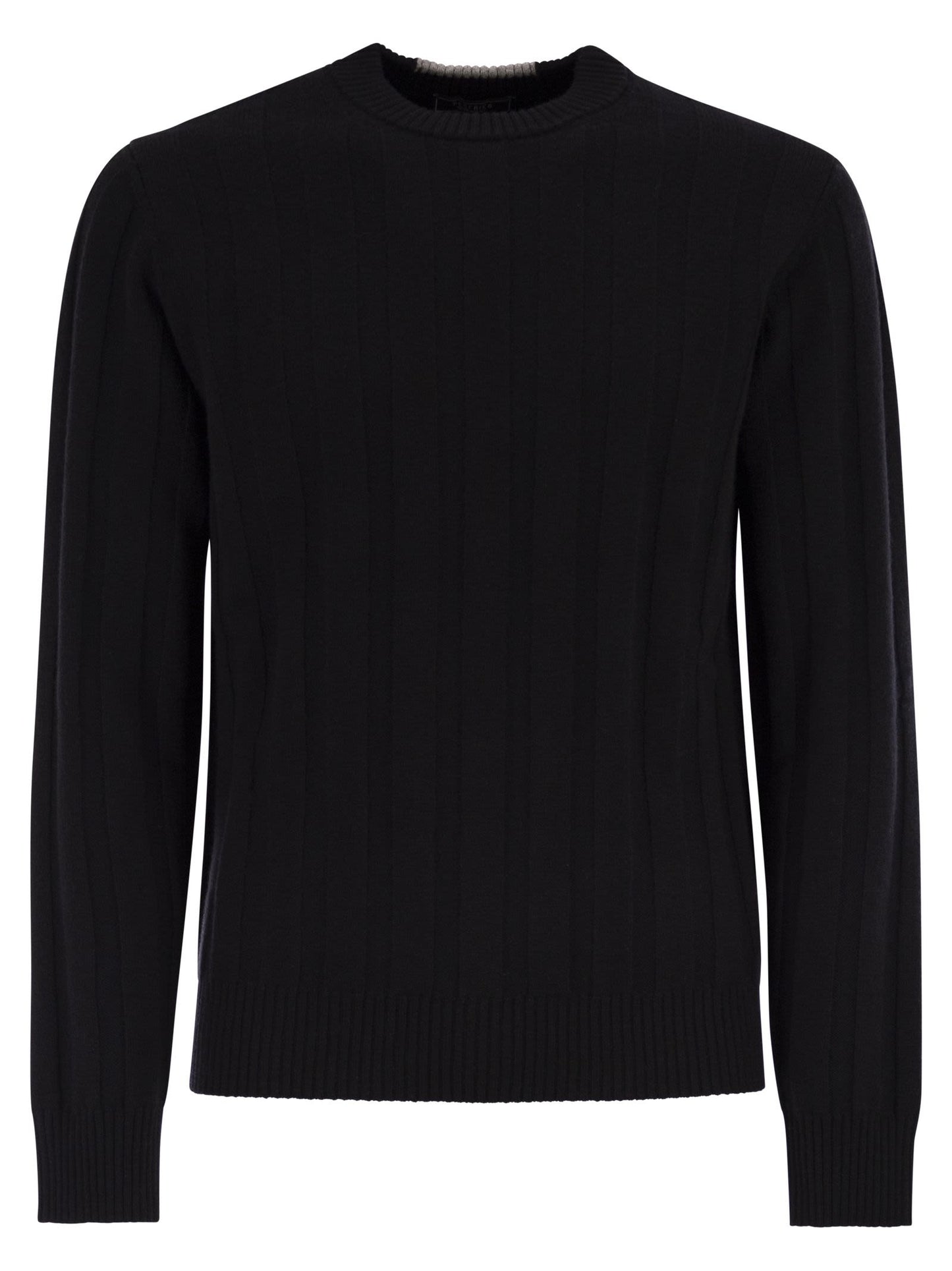 Peserico Men Wool And Cashmere Ribbed Jumper PESERICO