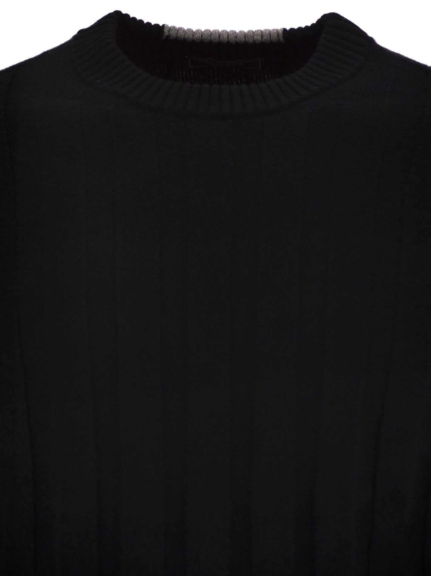 Peserico Men Wool And Cashmere Ribbed Jumper PESERICO