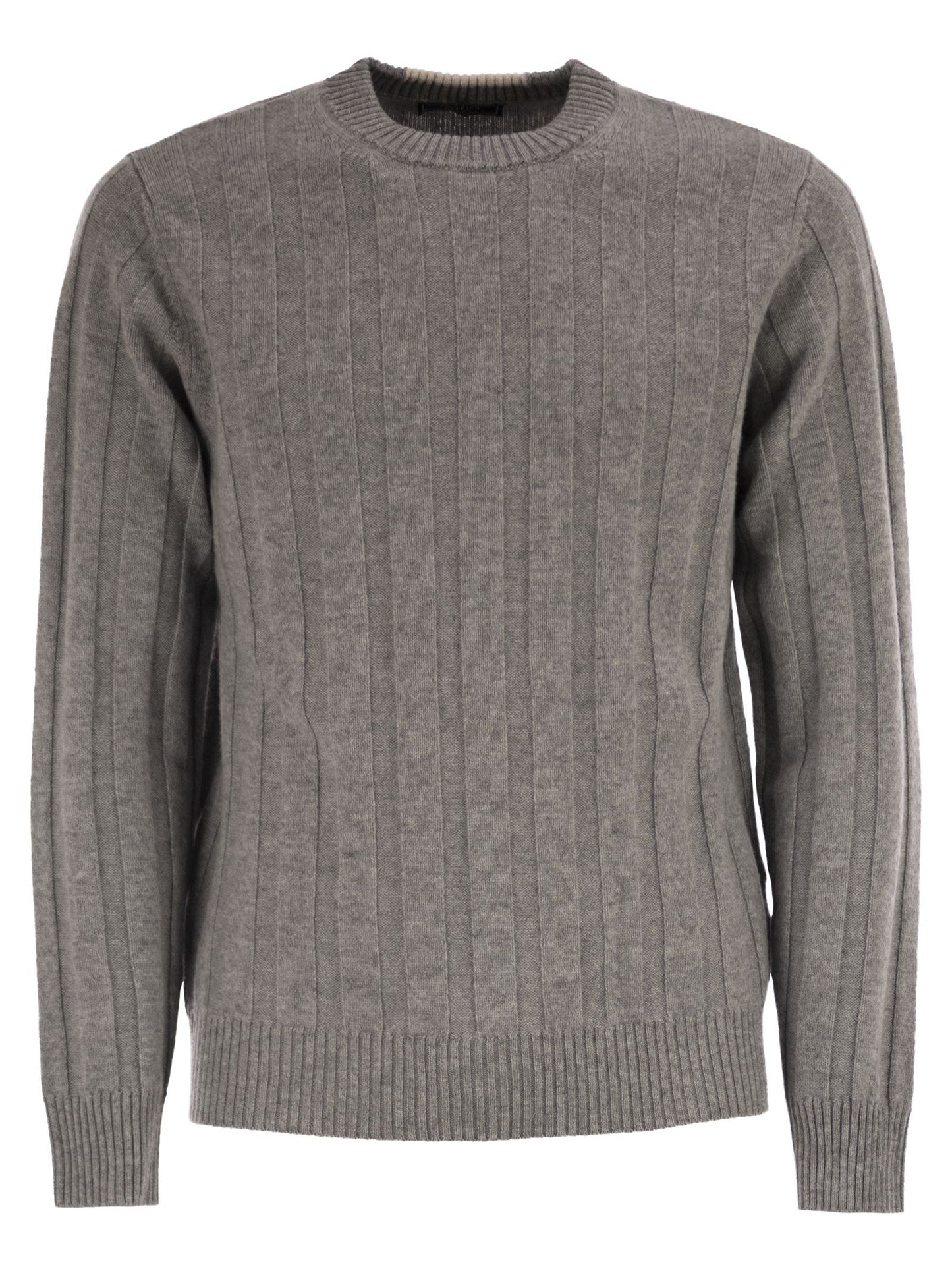 Peserico Men Wool And Cashmere Ribbed Jumper PESERICO