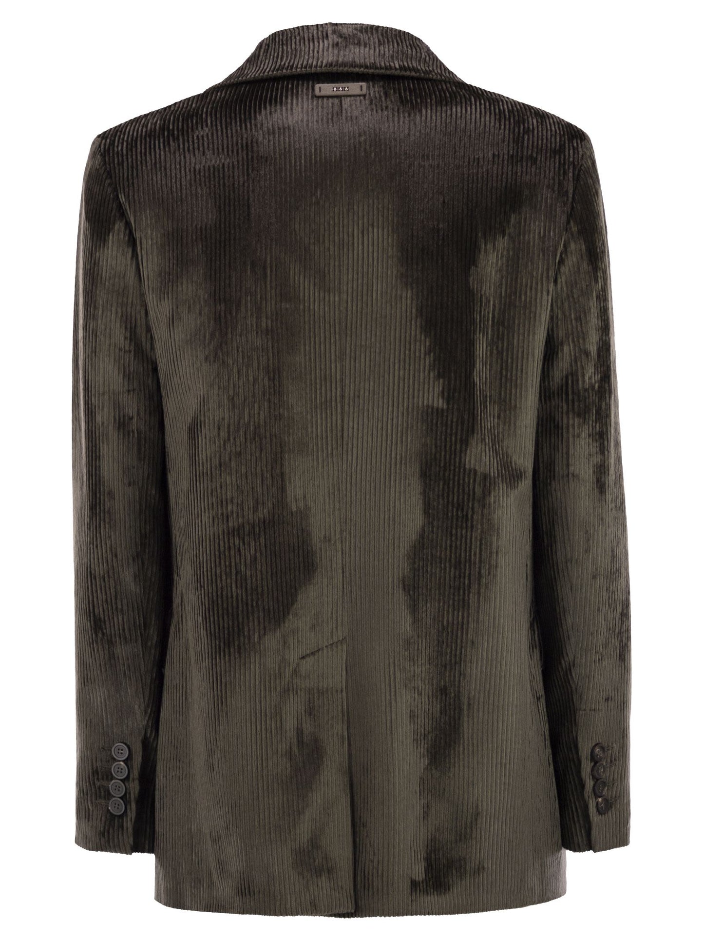Peserico Women Velvet Blazer With Thousand Stripes PESERICO