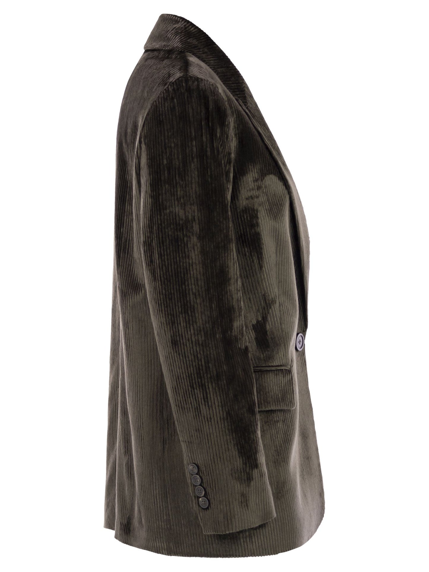 Peserico Women Velvet Blazer With Thousand Stripes PESERICO