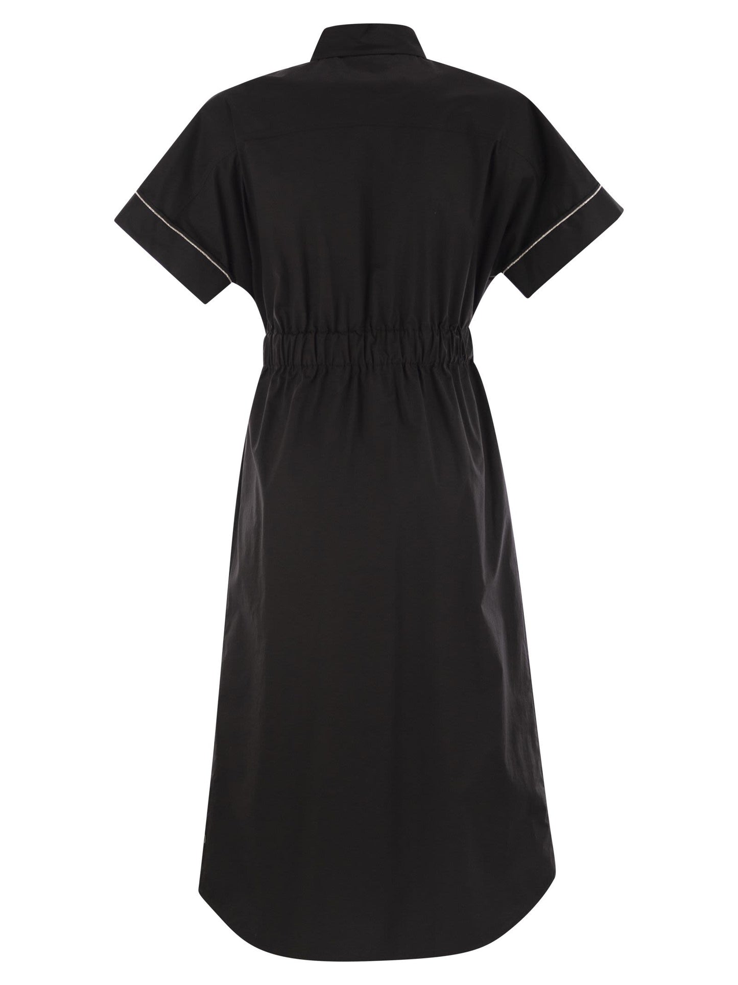 Peserico Women Light Stretch Cotton Satin Chemisier Dress PESERICO