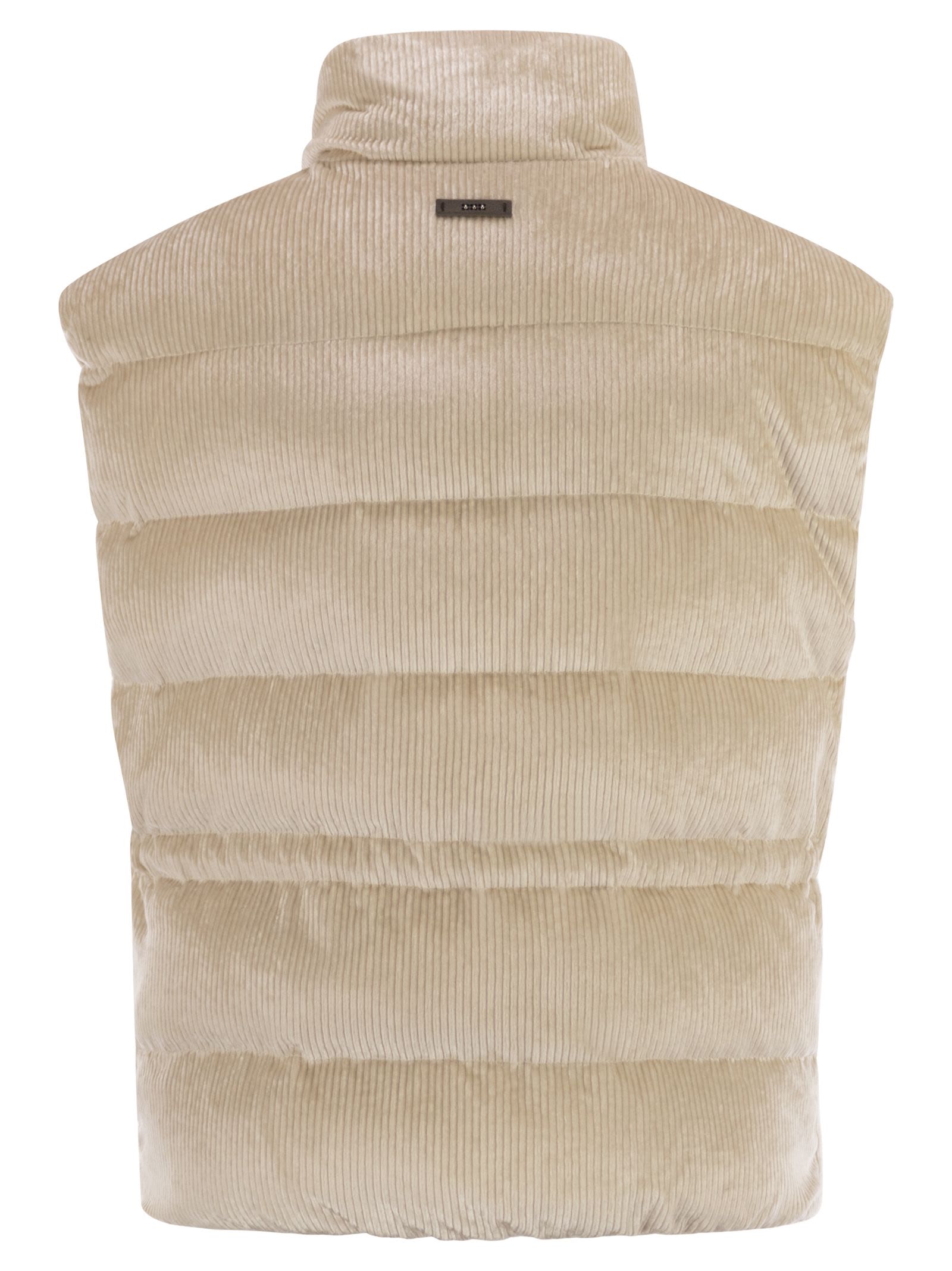 Peserico Women Down And Viscose Velvet Waistcoat PESERICO
