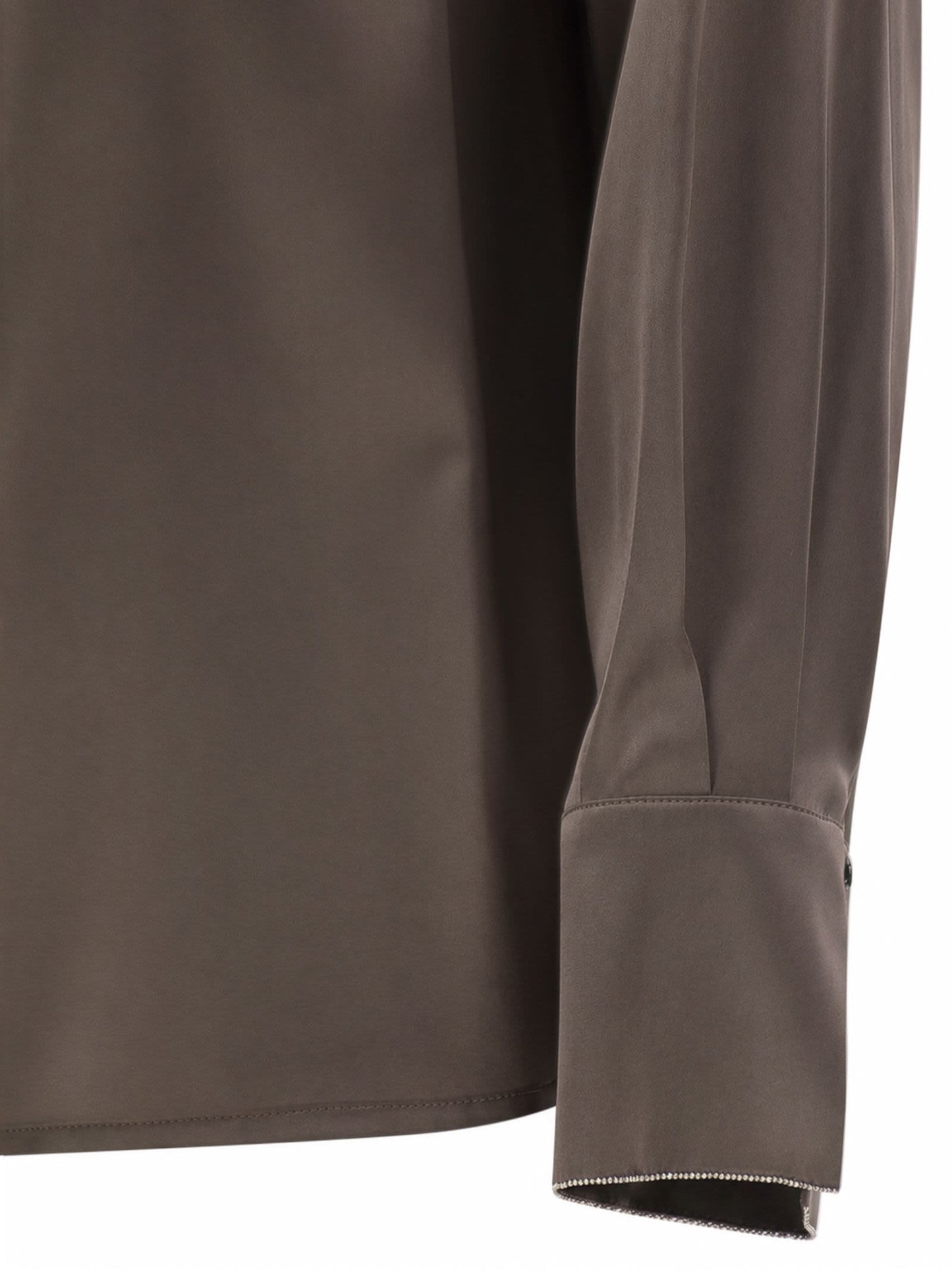 Peserico Women Stretch Silk Shirt With Concealed Button Fastening PESERICO