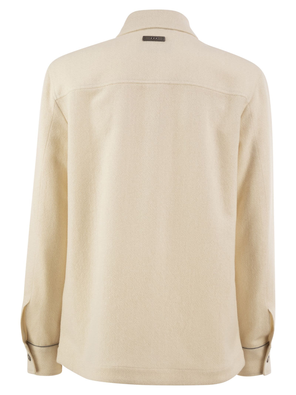 Peserico Women Virgin Wool Overshirt With Cashmere And Metallic Yarn PESERICO
