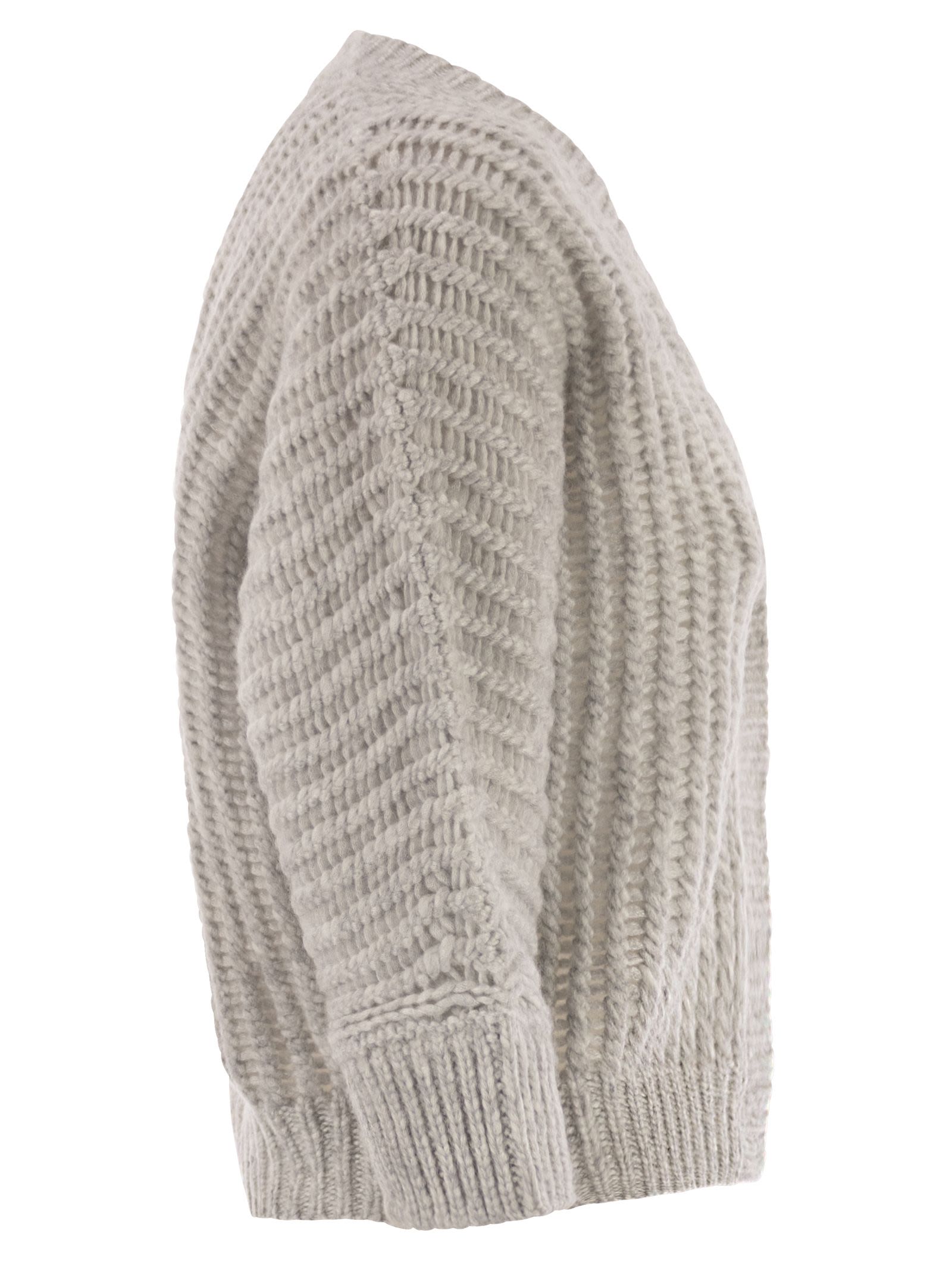Peserico Women Wool And Alpaca Mesh Cardigan PESERICO