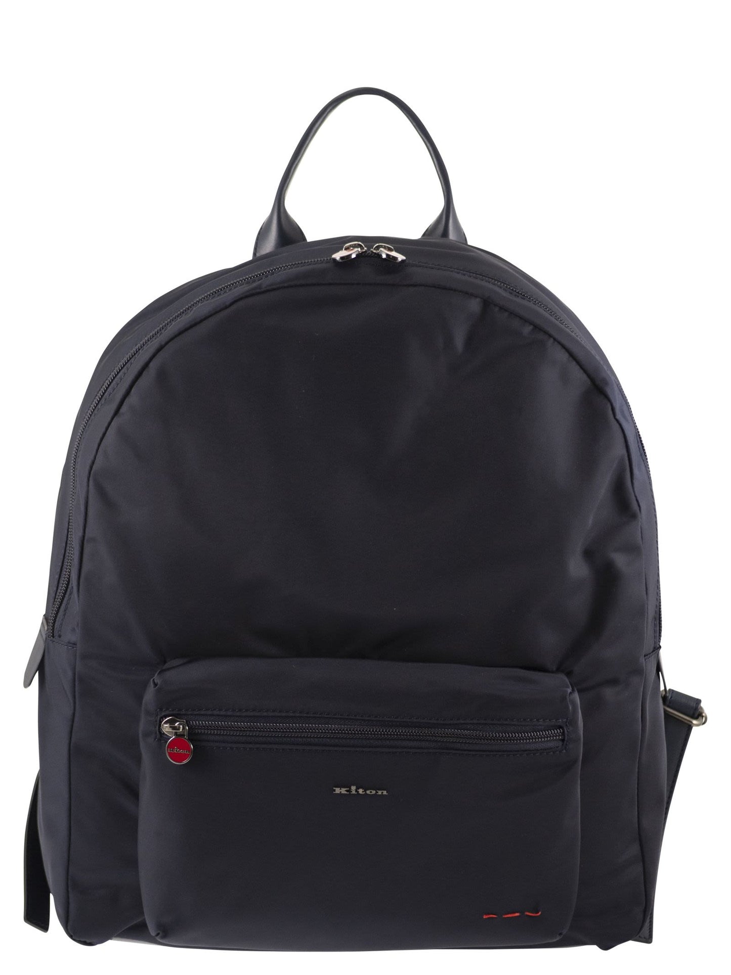 Kiton Men Technical Fabric Backpack With Logo KITON