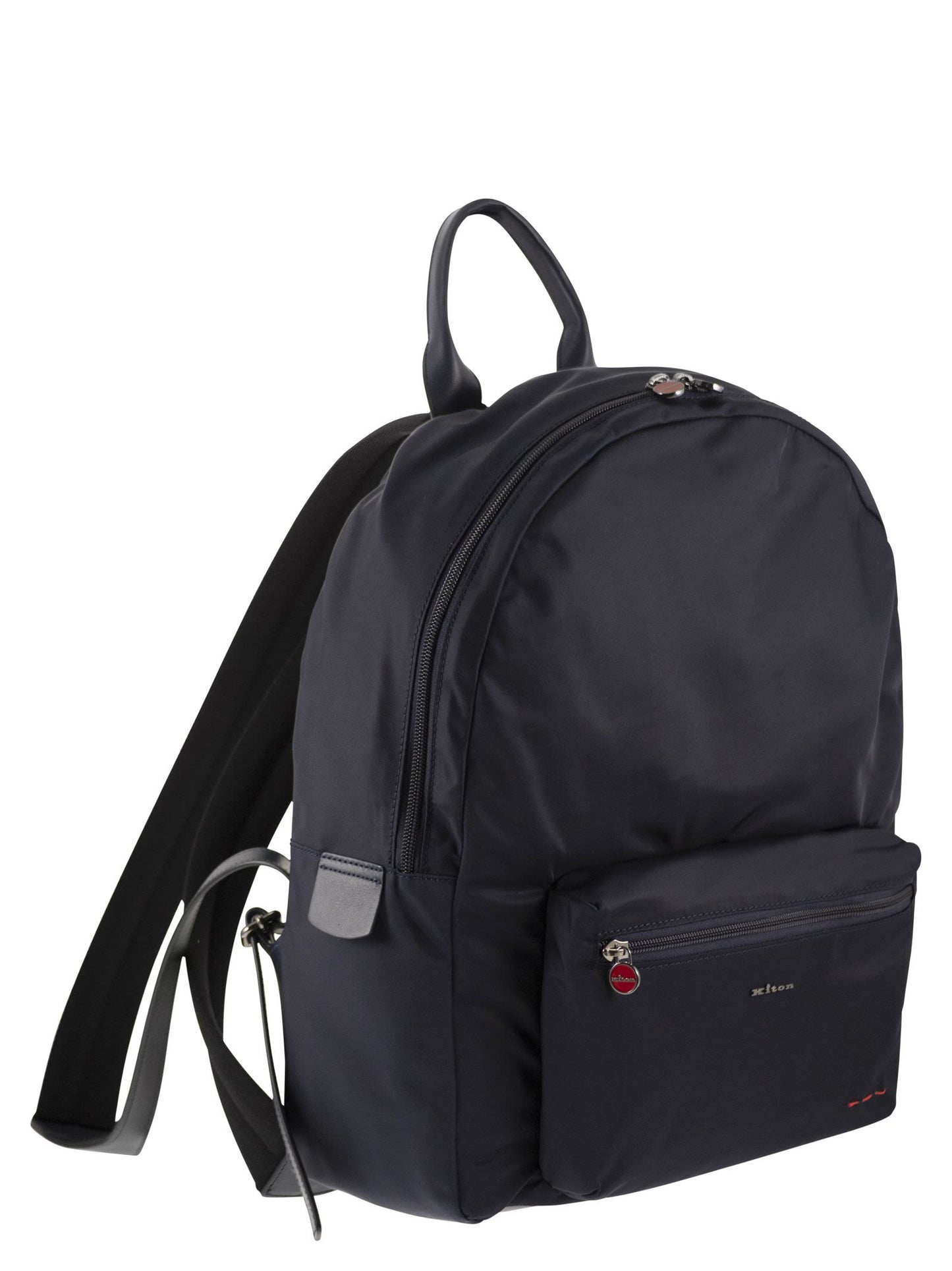 Kiton Men Technical Fabric Backpack With Logo KITON