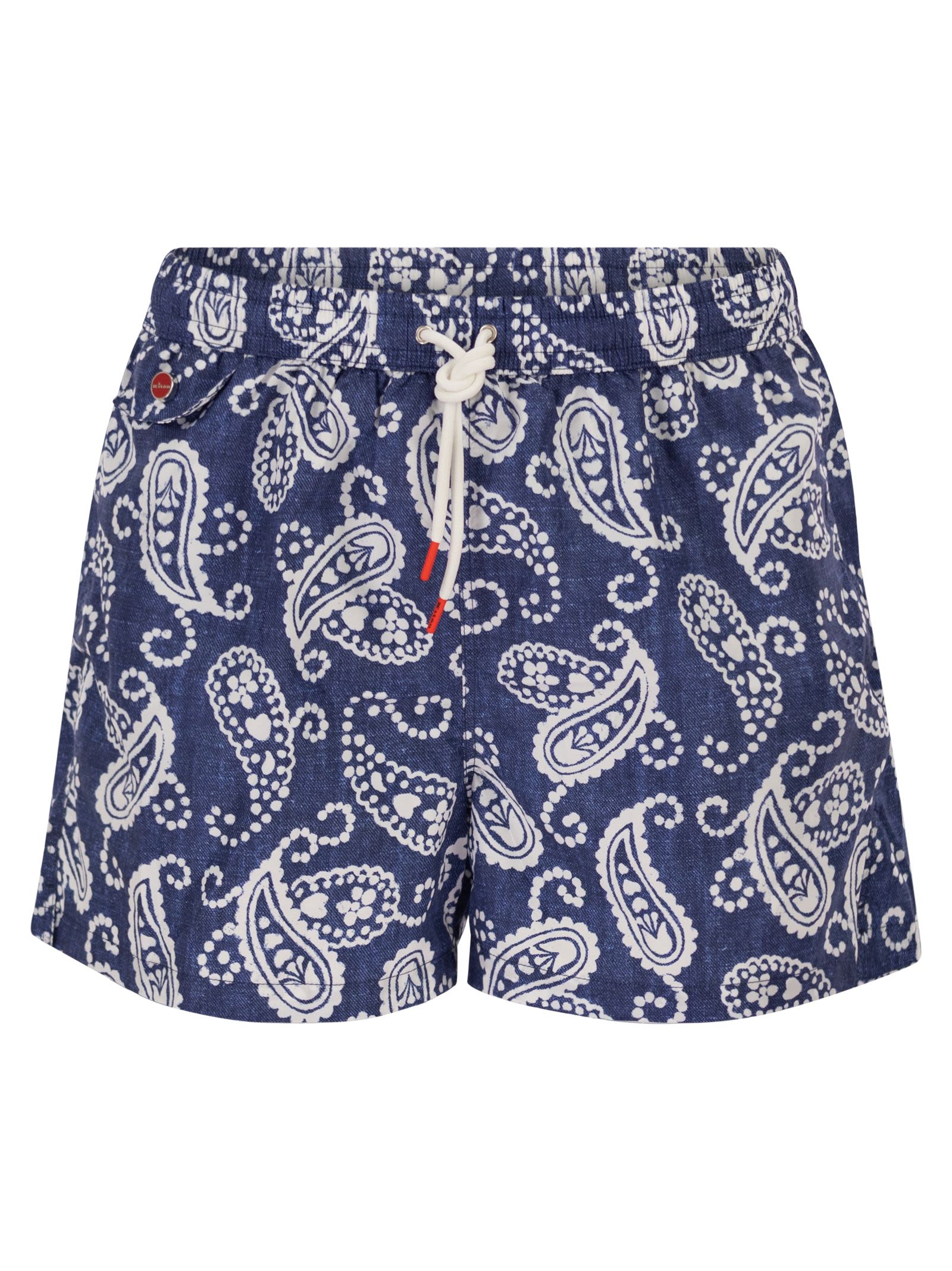 Kiton Men Short Patterned Swim Boxers KITON