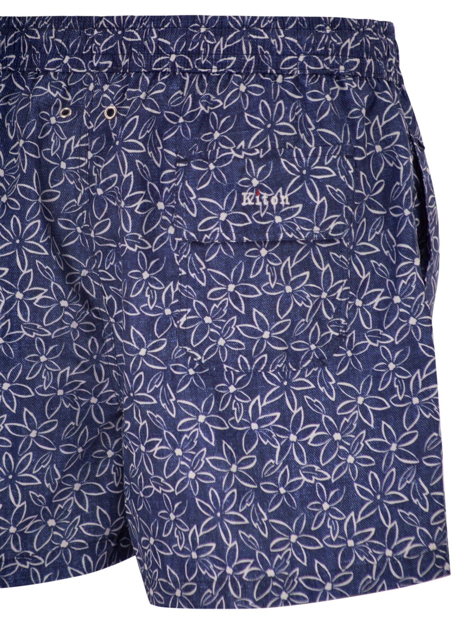 Kiton Men Short Patterned Swim Boxers KITON