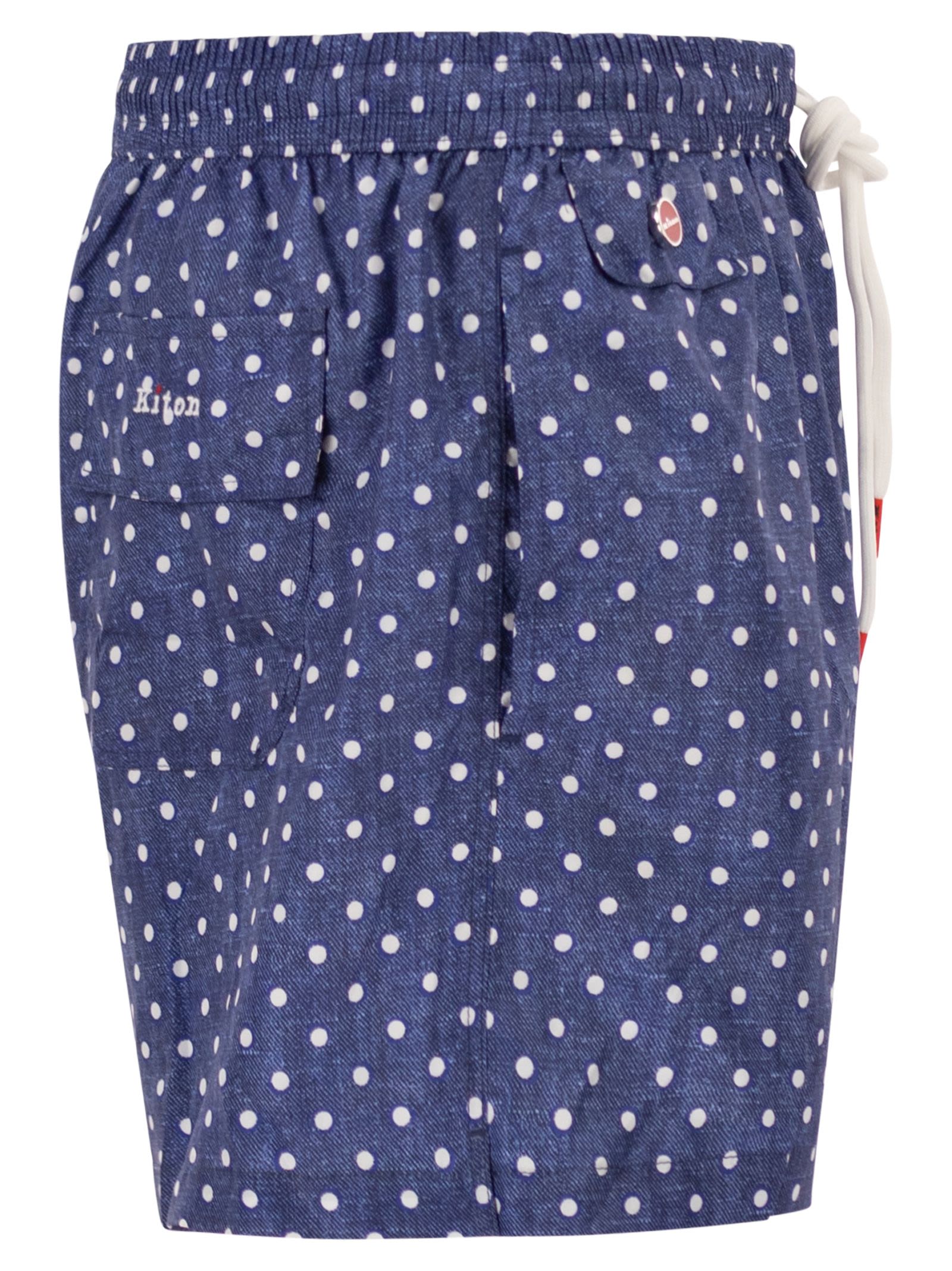 Kiton Men Short Patterned Swim Boxers KITON