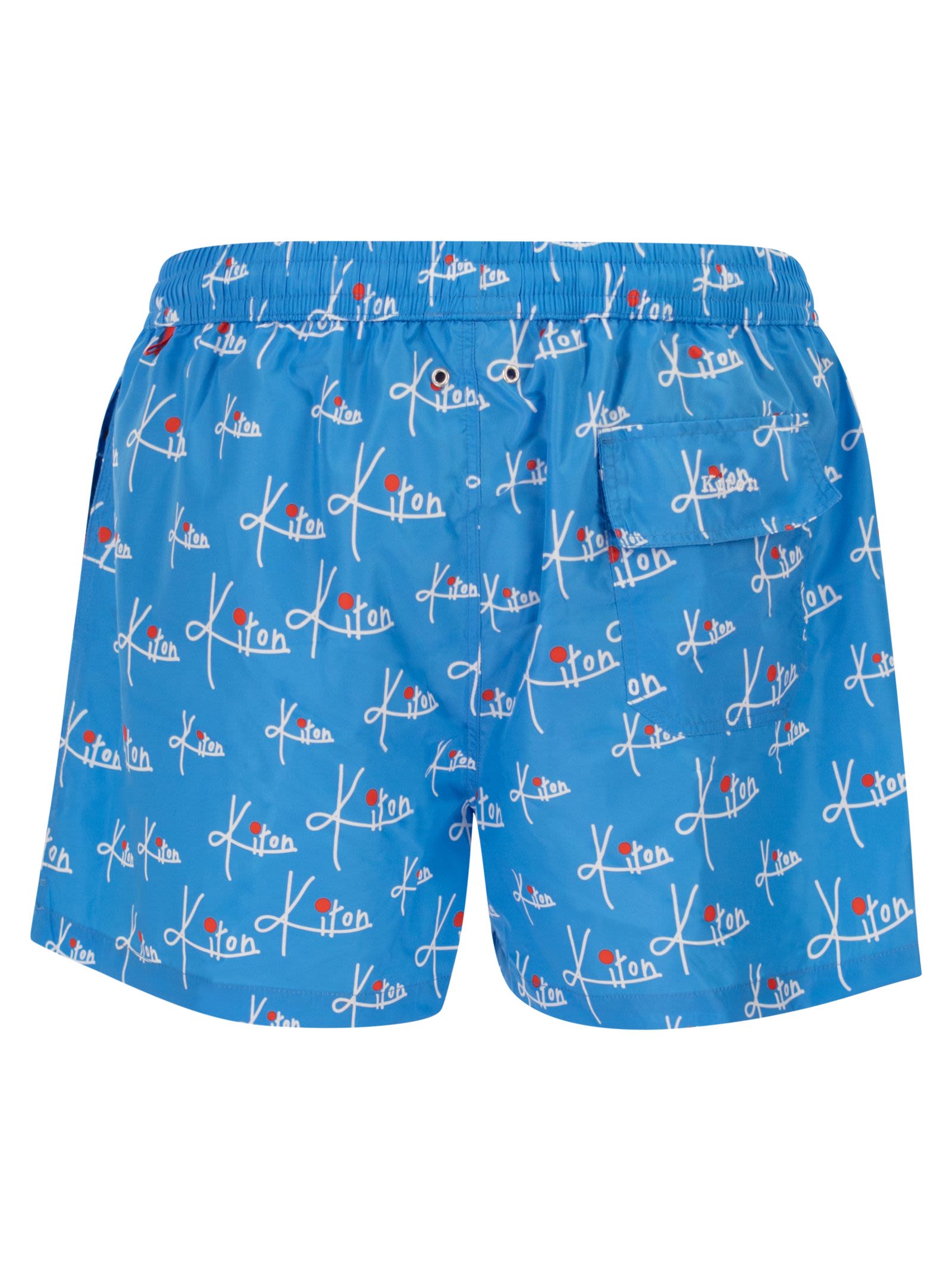 Kiton Men Short Patterned Swim Boxers KITON