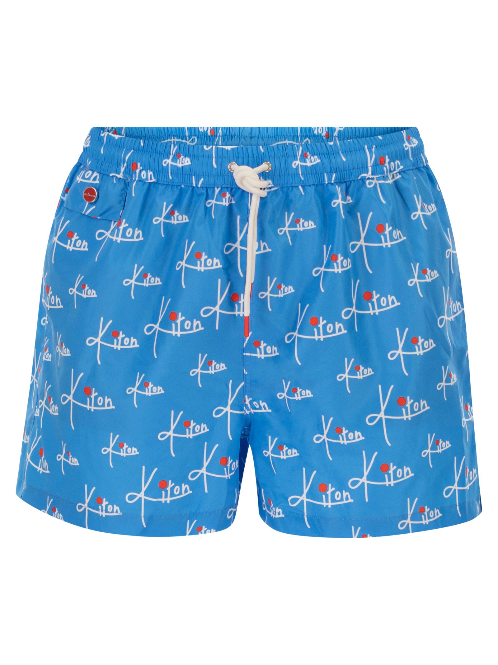 Kiton Men Short Patterned Swim Boxers KITON