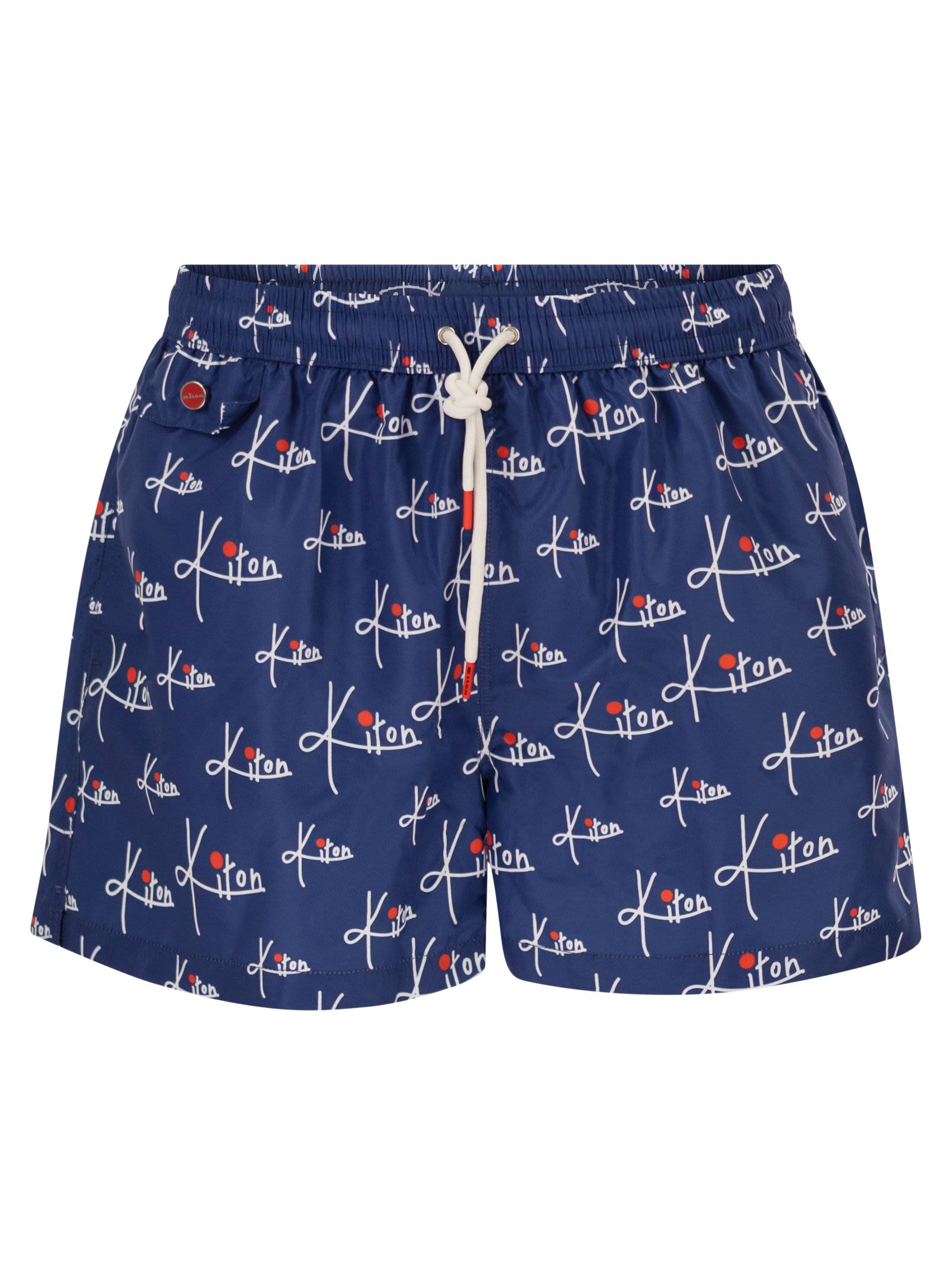 Kiton Men Short Patterned Swim Boxers KITON