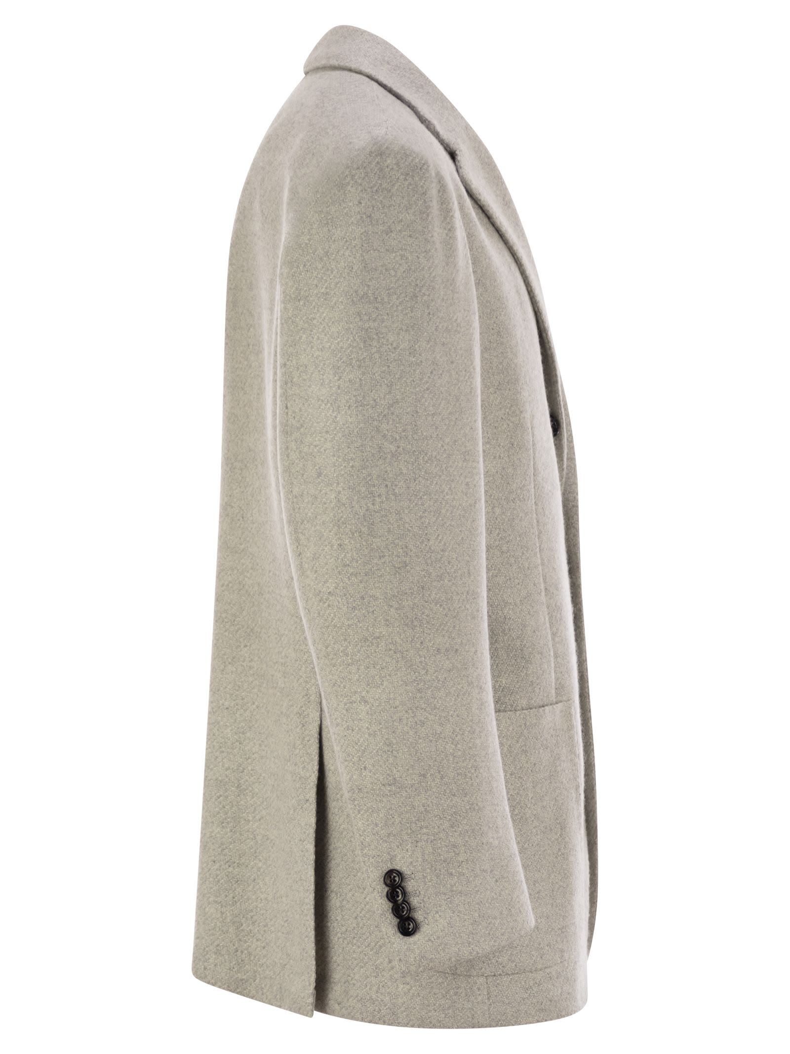 Kiton Men Single-Breasted Cashmere Jacket KITON