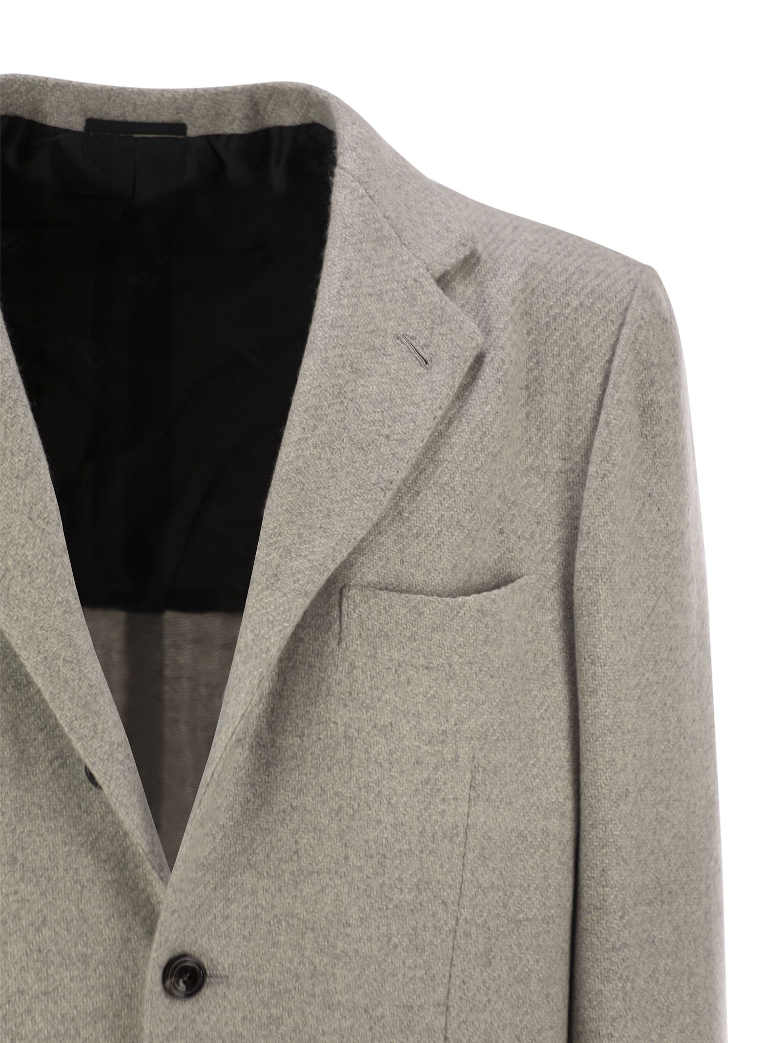 Kiton Men Single-Breasted Cashmere Jacket KITON