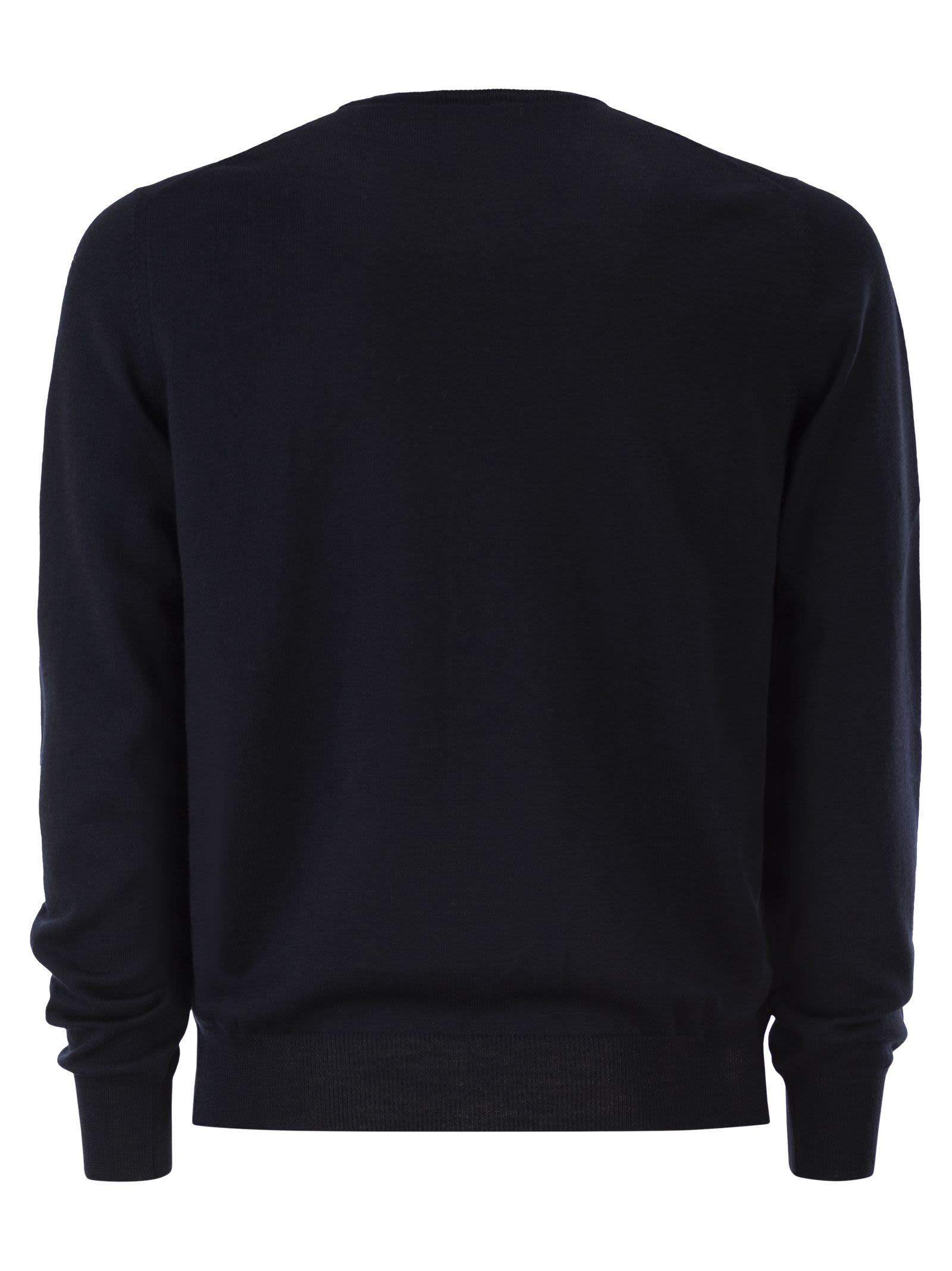 Kiton Men Long-Sleeved Wool Crew Neck Jumper KITON