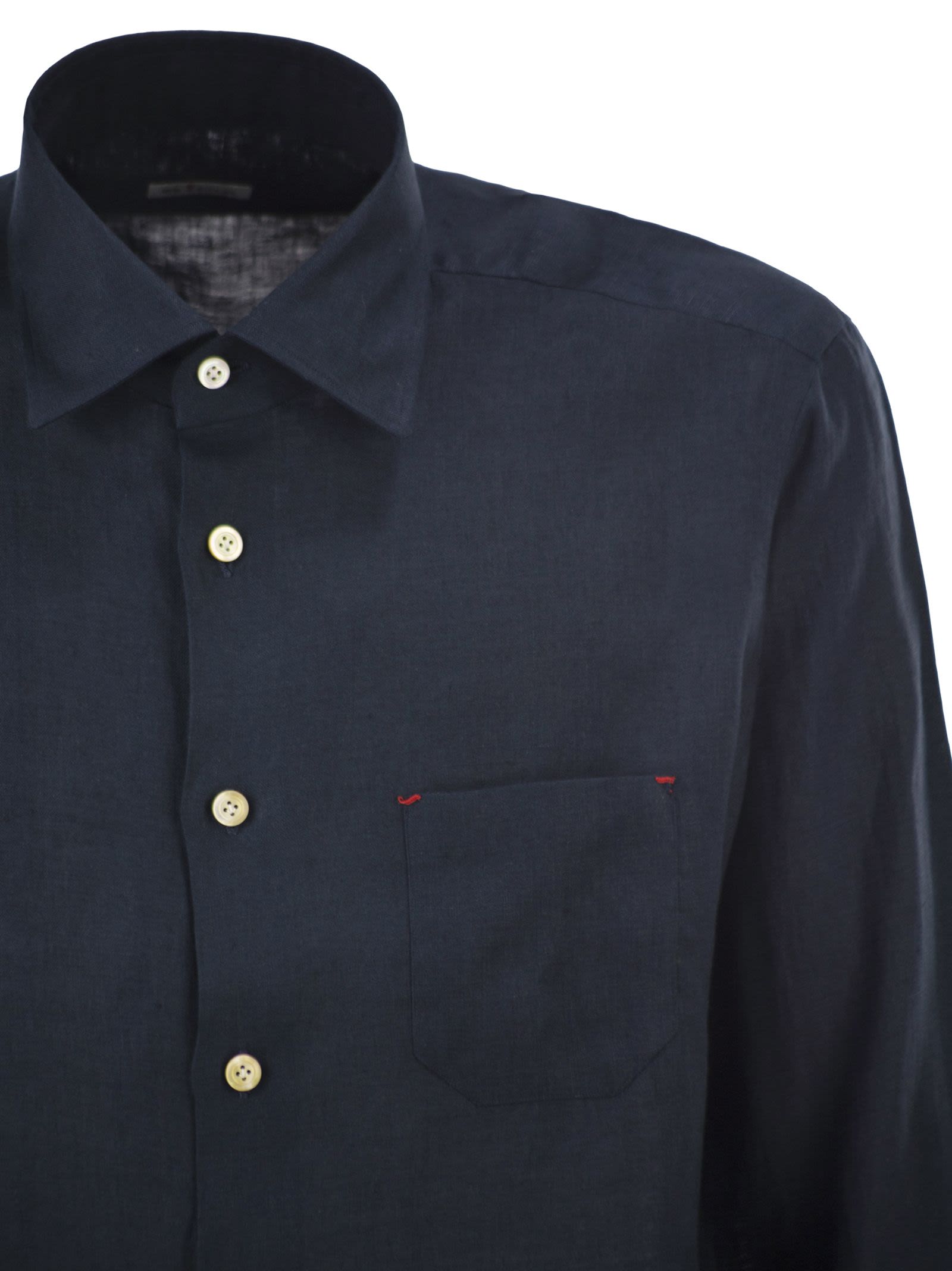 Kiton Men Tailored Linen Shirt KITON