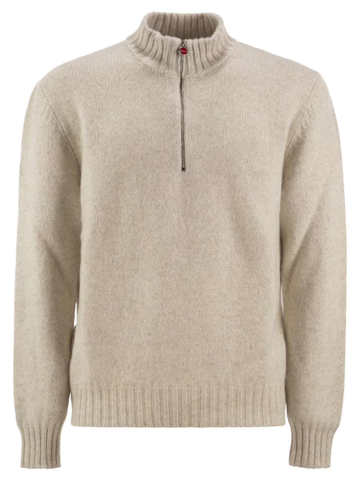 Kiton Men Pure Cashmere Half-Zip High-Neck Jumper KITON