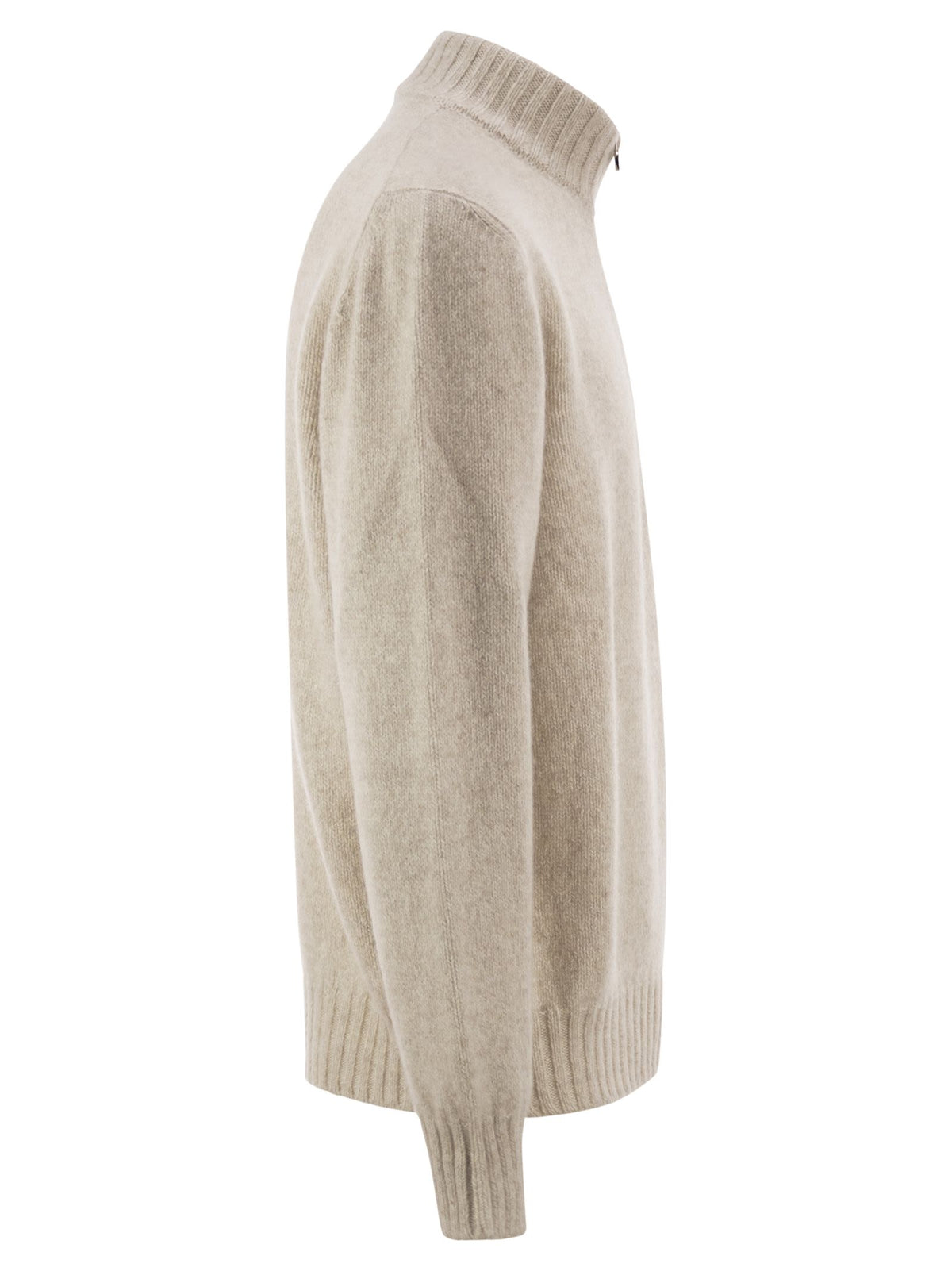 Kiton Men Pure Cashmere Half-Zip High-Neck Jumper KITON