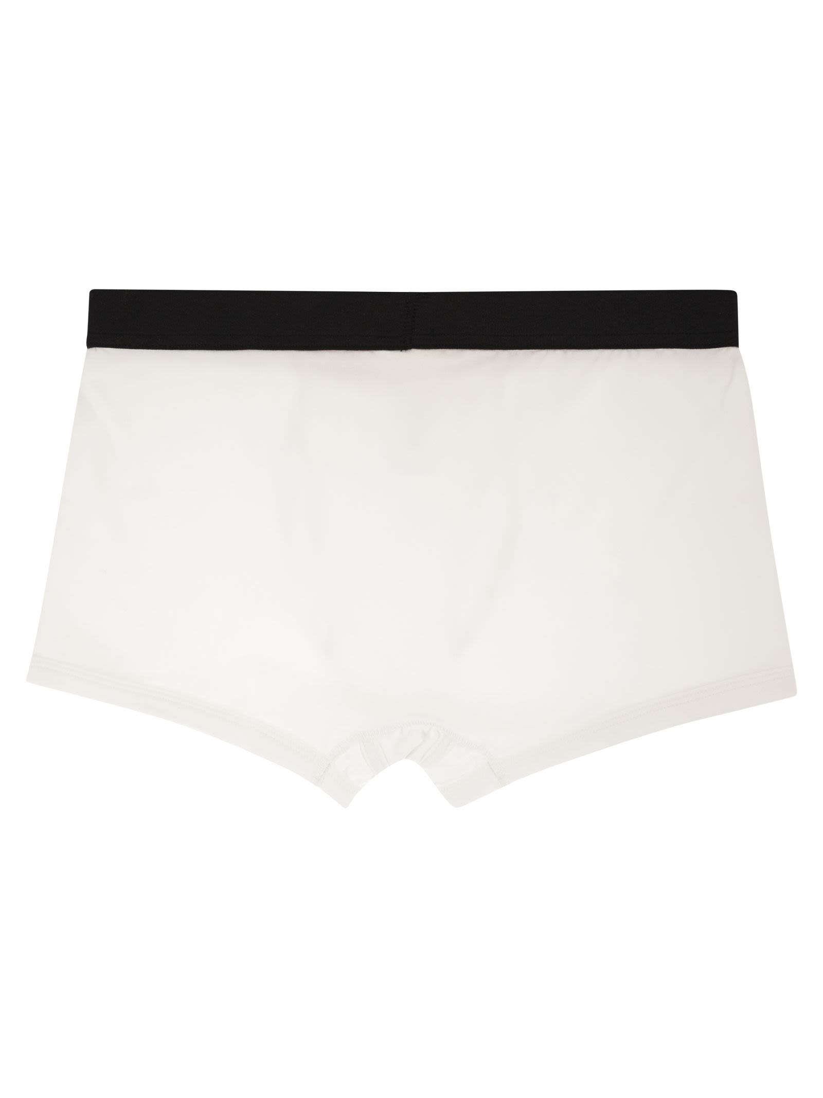 Kiton Men Stretch Cotton Boxer Briefs With Logo KITON