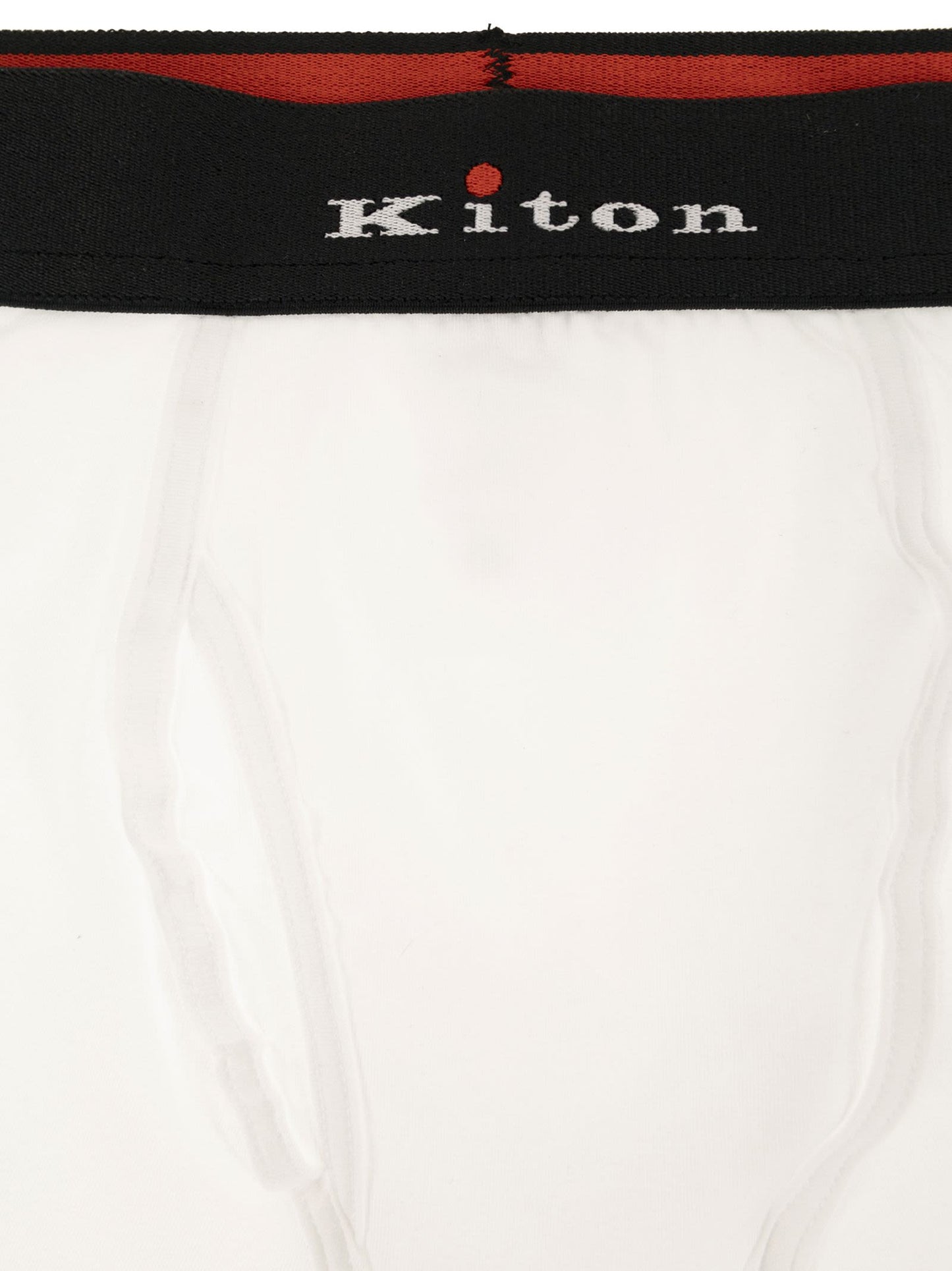 Kiton Men Stretch Cotton Boxer Briefs With Logo KITON
